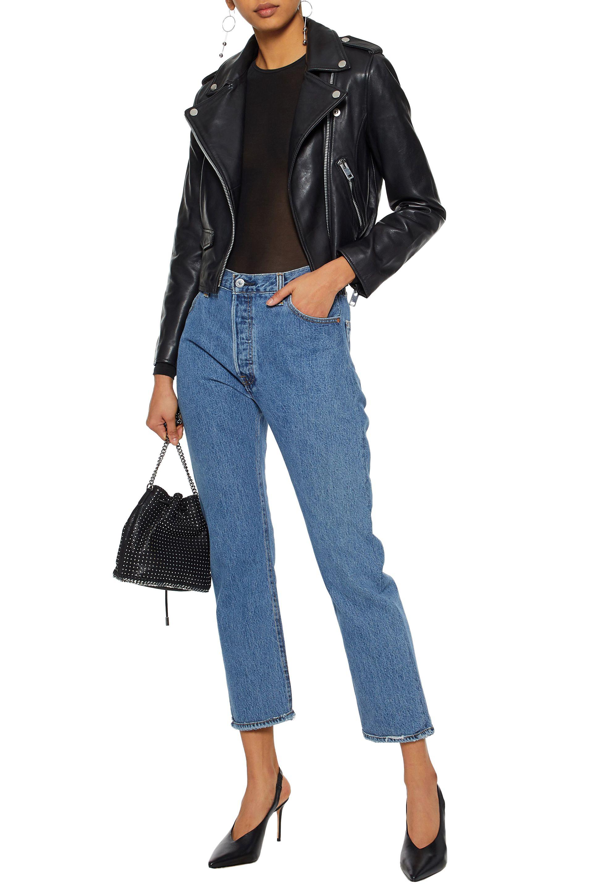 W118 By Walter Baker Leather Biker Jacket In Black Lyst W118 By Walter Baker Black Leather Biker Jacket Lyst View Fullscreen