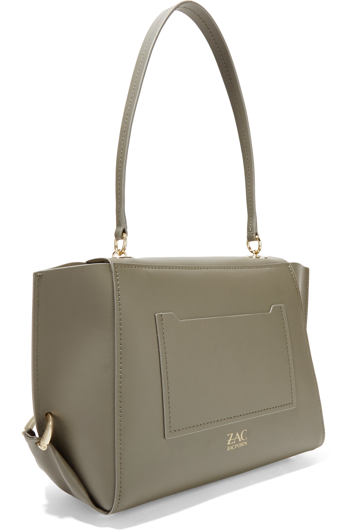 Zac Zac Posen Eartha Leather Shoulder Bag in Anthracite (Gray) Lyst