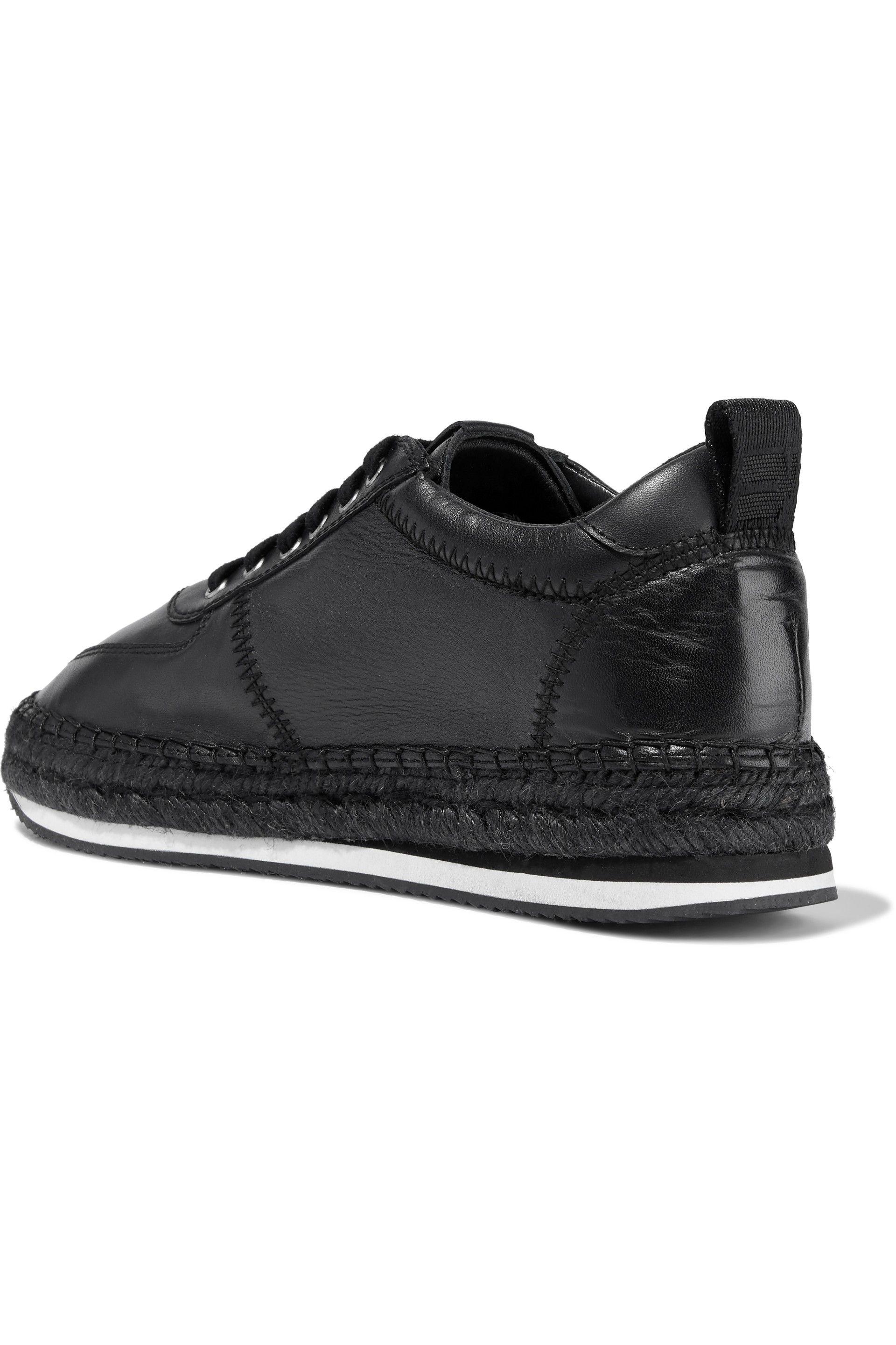 espadrille sneakers black