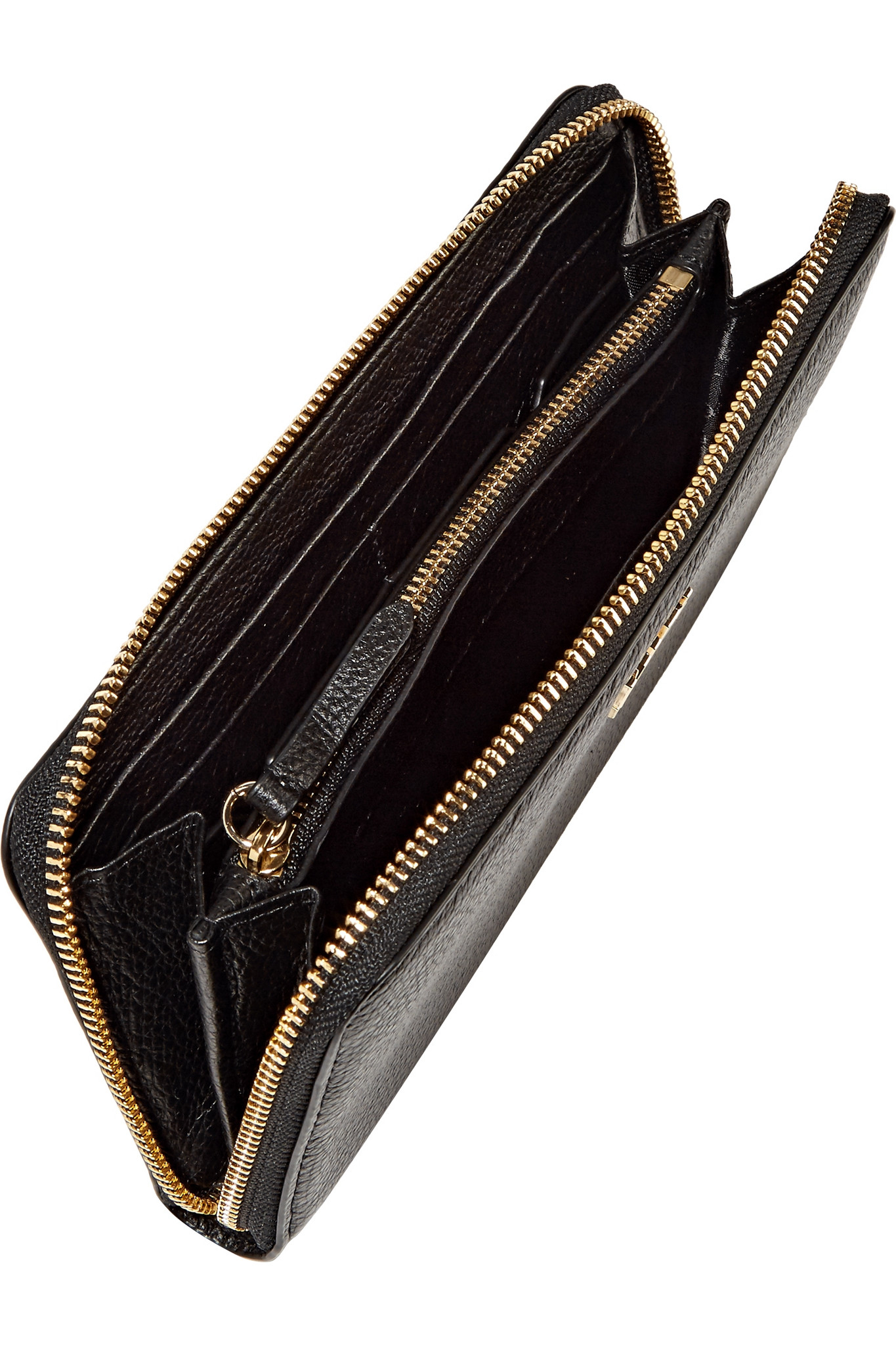 Lyst Karl Lagerfeld Texturedleather Wallet in Black