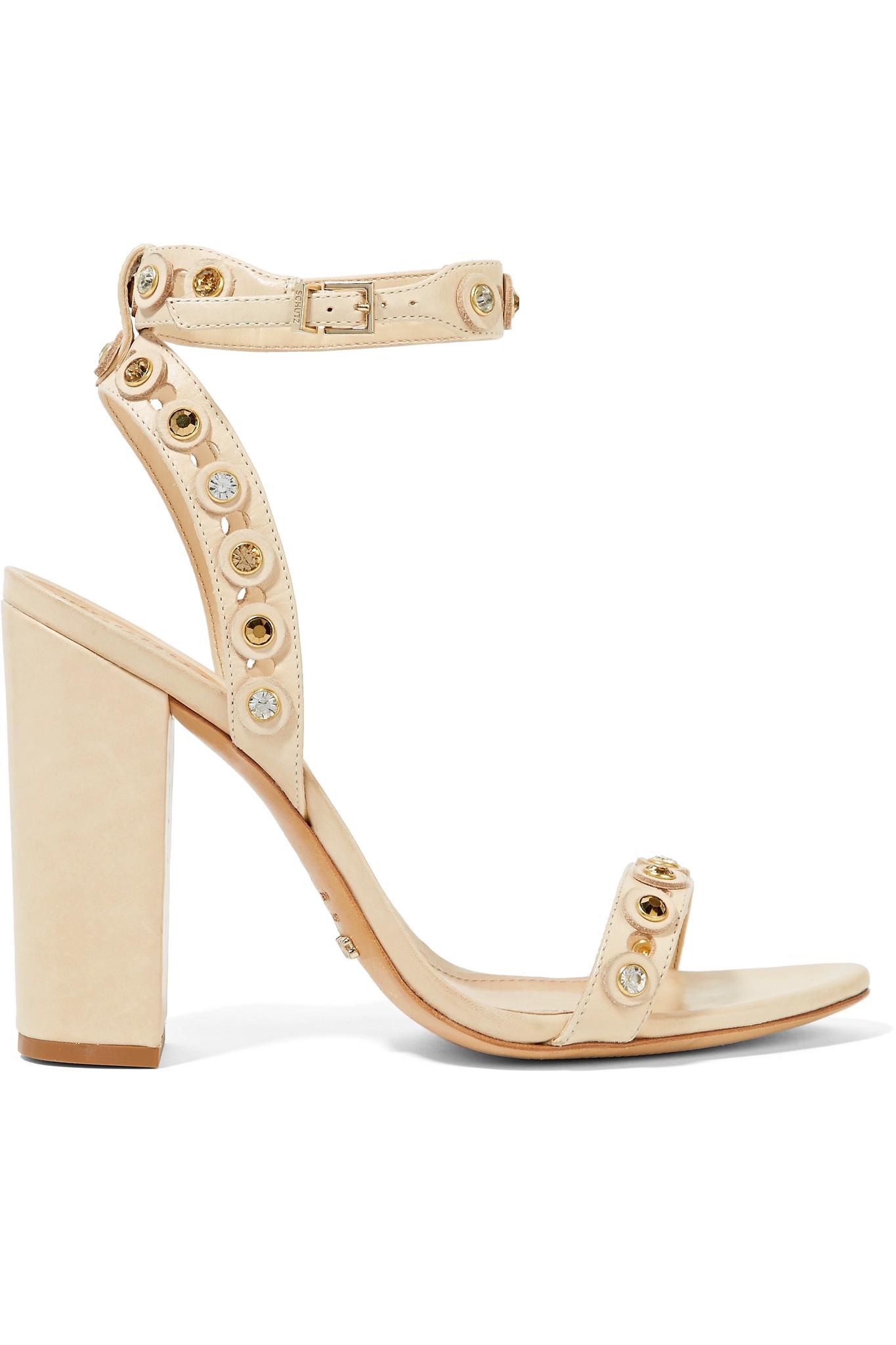 schutz embellished sandals