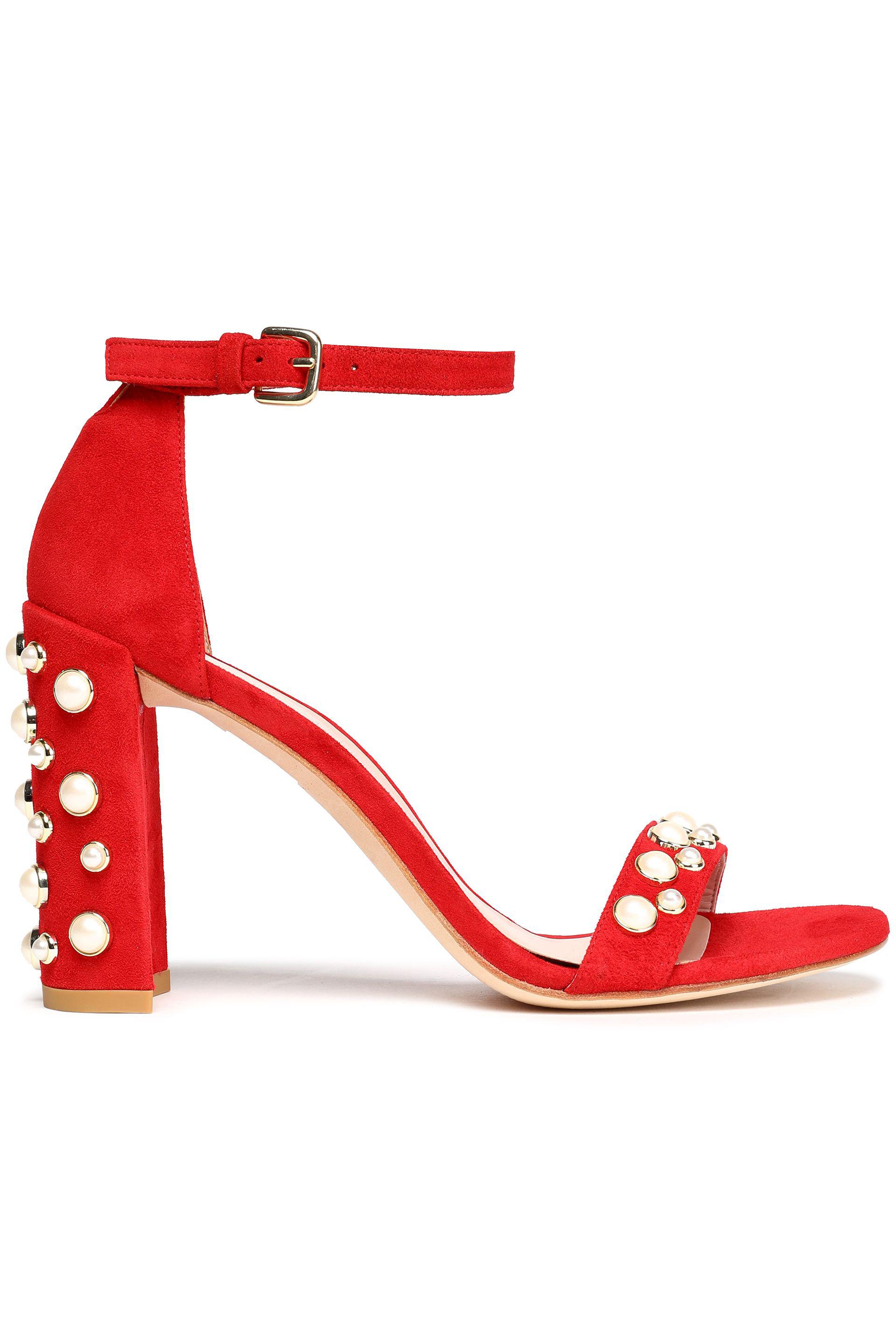 stuart weitzman embellished sandals