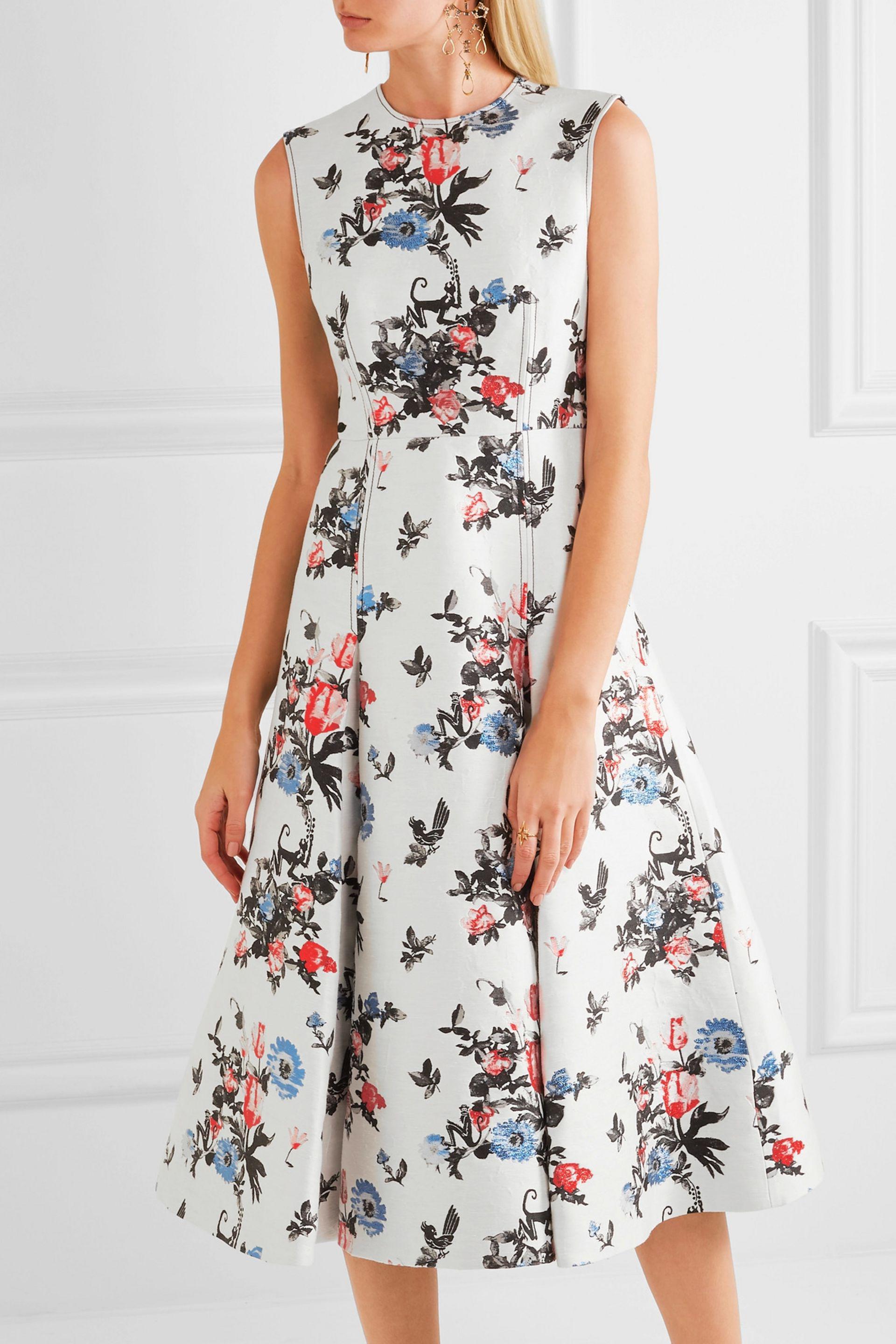 Brocade Midi Dress