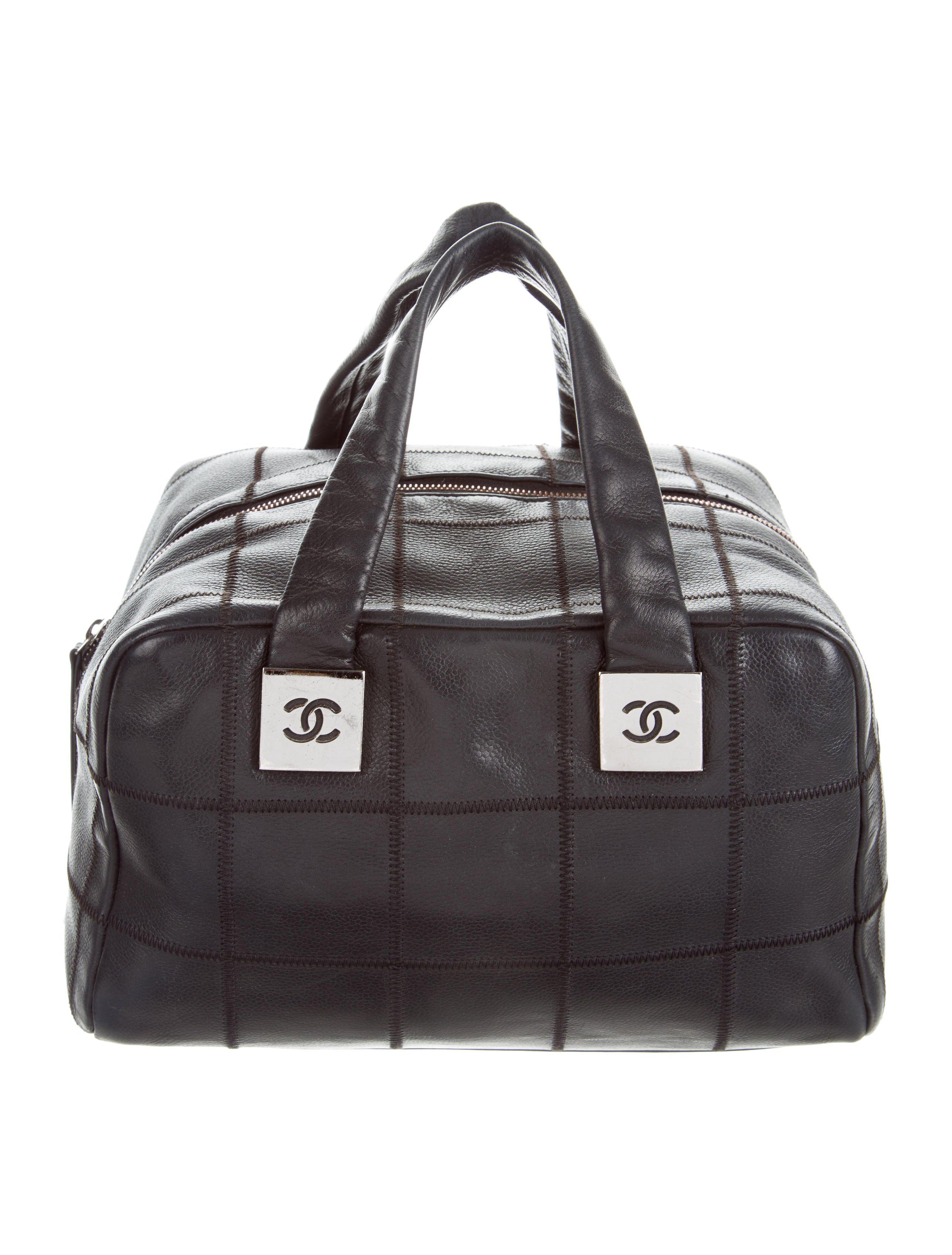 Lyst Chanel Square Quilt Bowler Bag Black In Metallic Chanel Women S Metallic Square Quilt Bowler Bag Black