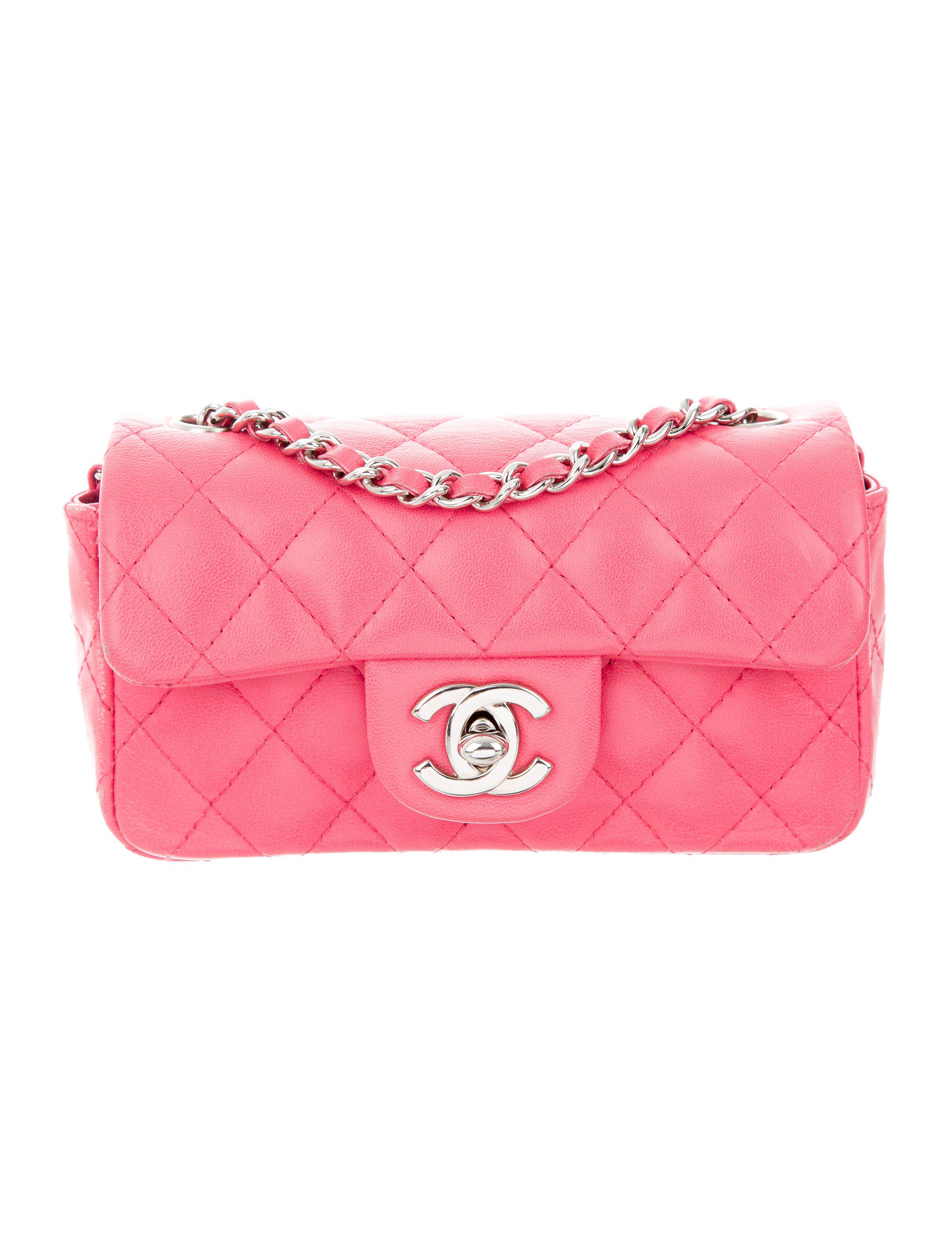 Lyst Chanel Classic Extra Mini Flap Bag Pink In Metallic