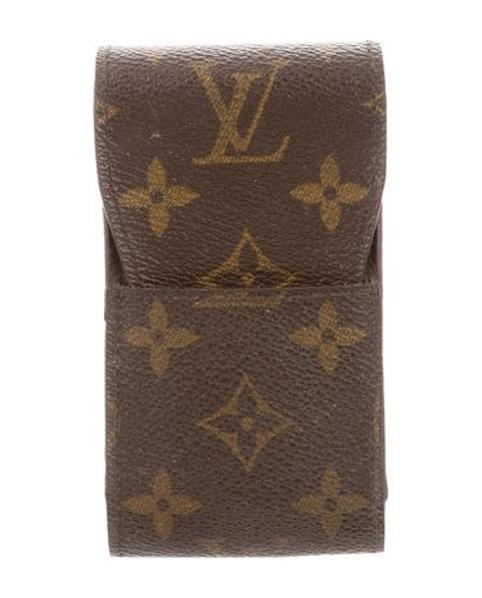 Lyst - Louis Vuitton Monogram Cigarette Holder Brown in Natural