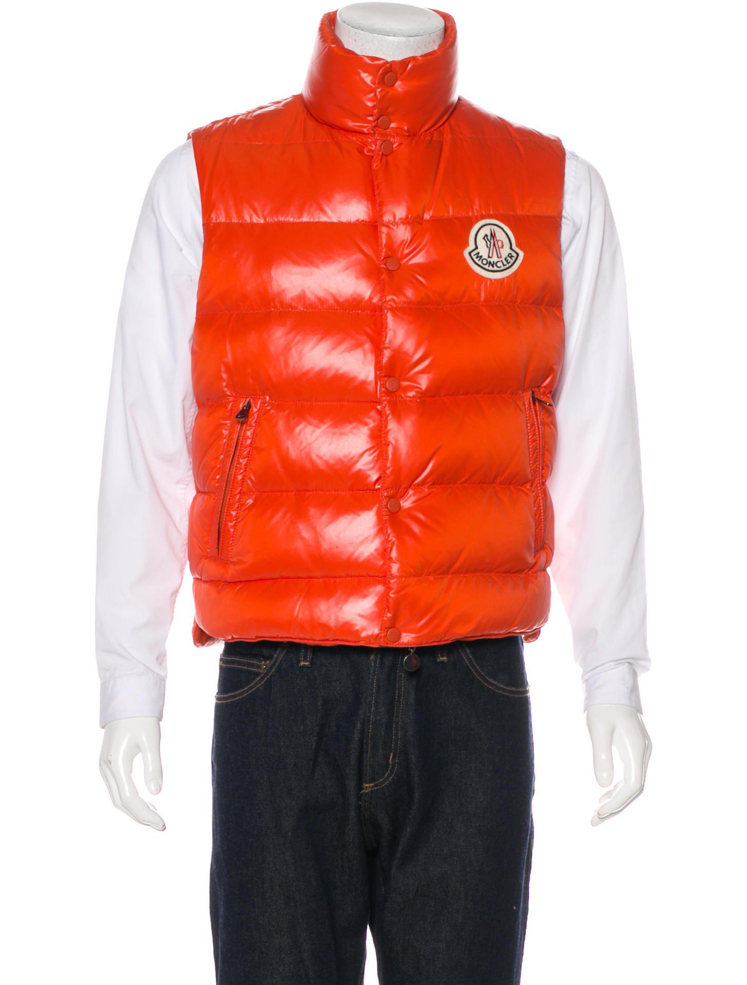moncler orange gilet moncler orange gilet