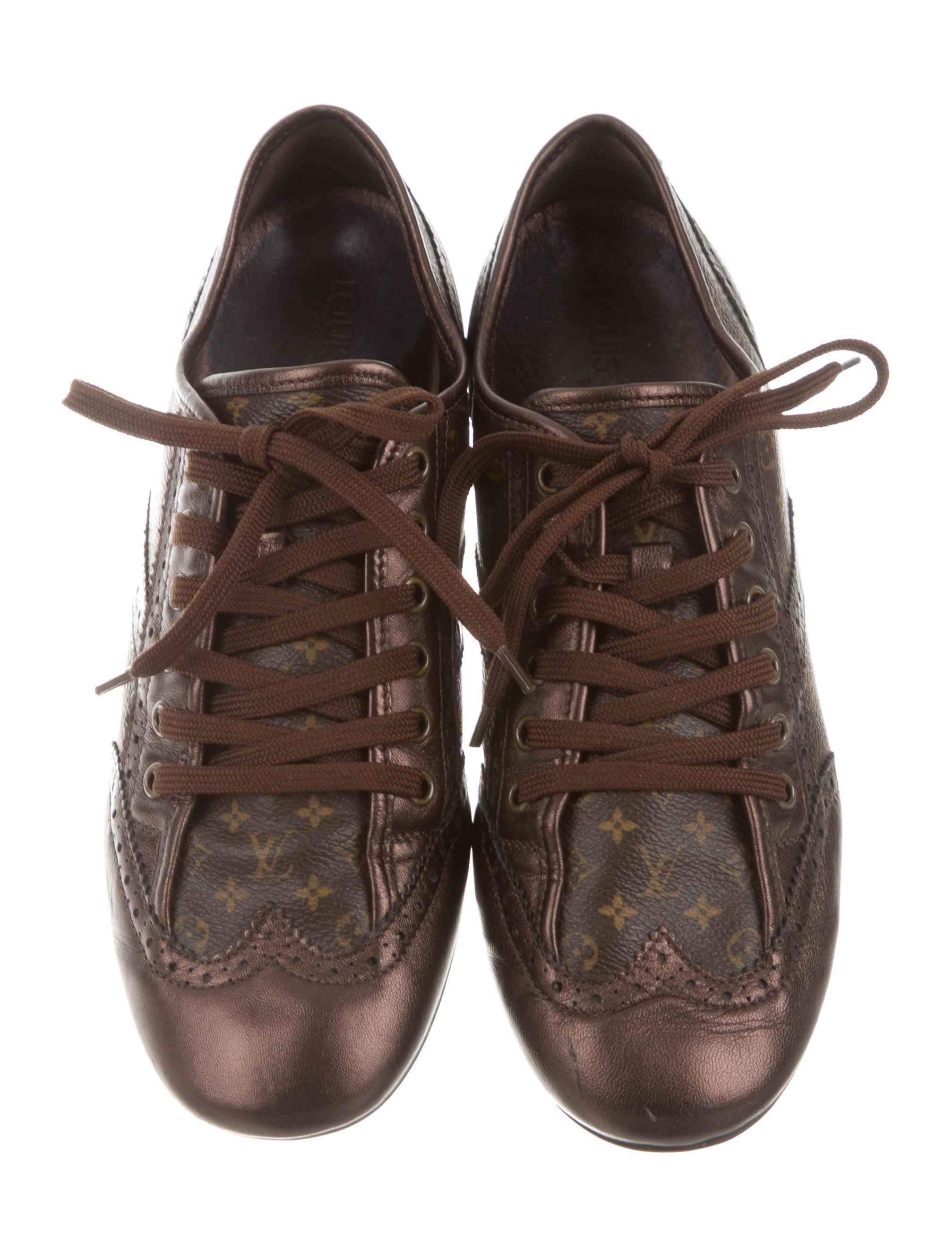 Louis vuitton Monogram Low-top Sneakers Brown in Brown | Lyst