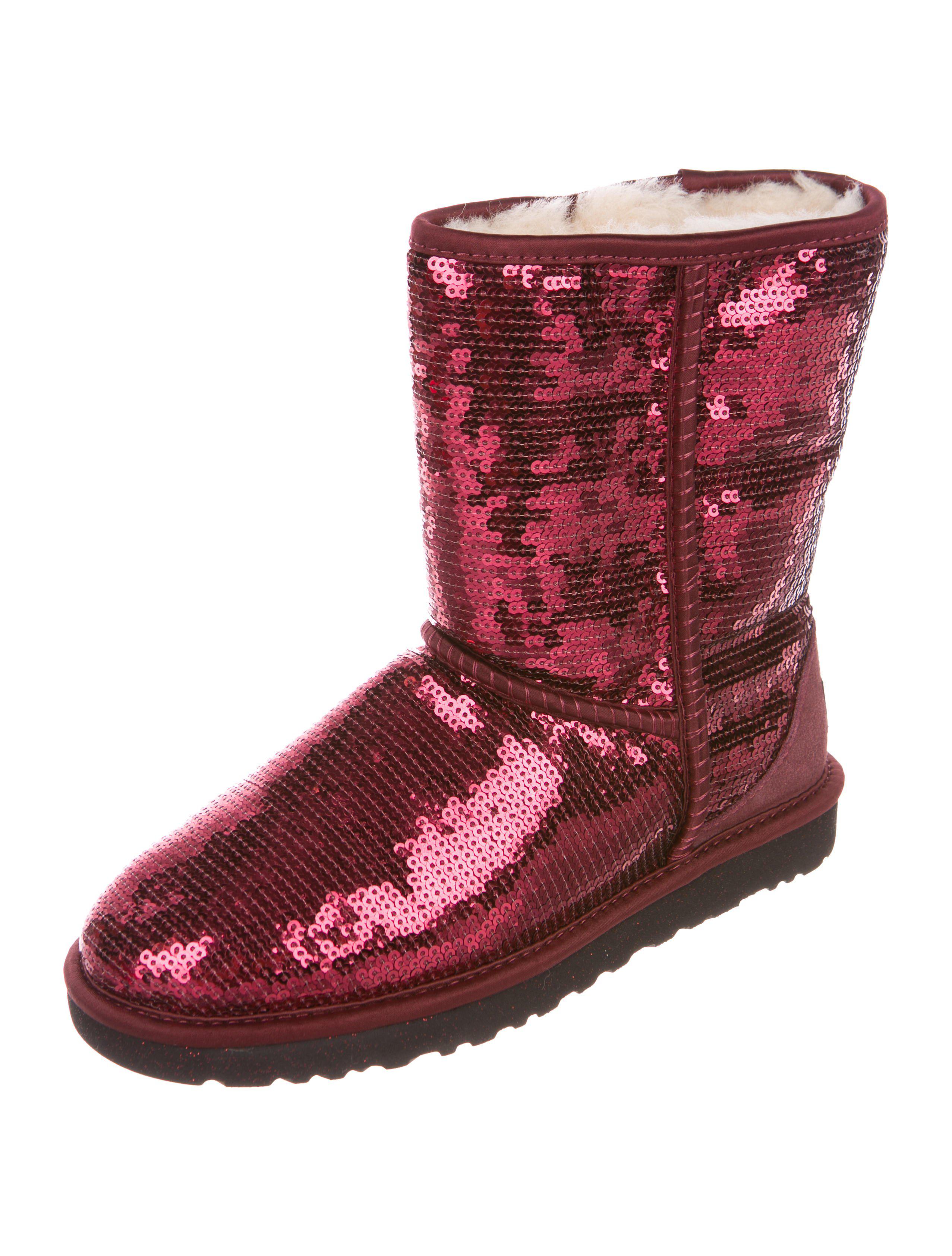 Lyst - Ugg Sequin Classic Short Boots W/ Tags in Pink
