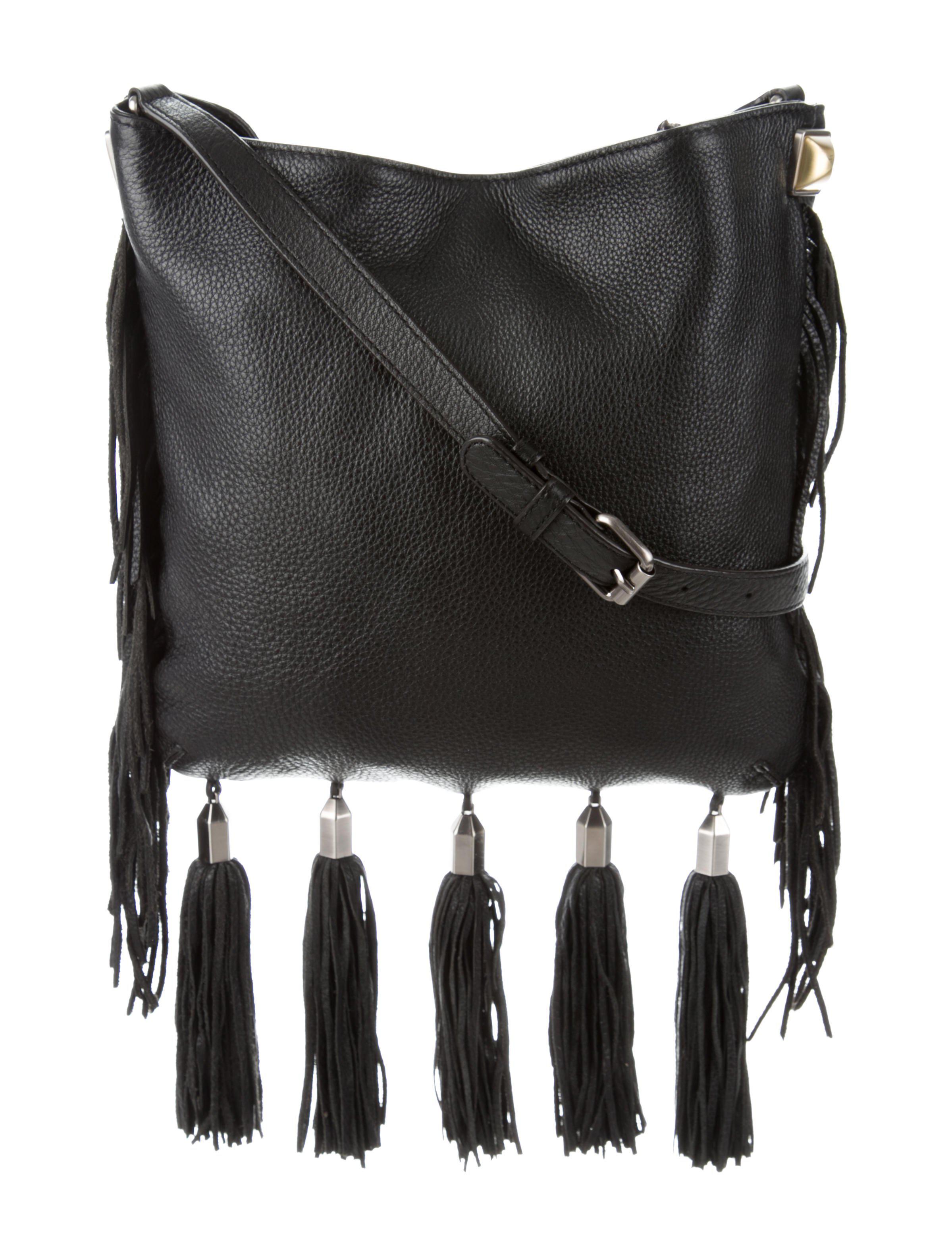 Lyst Rebecca Minkoff Kai Fringe Crossbody Bag Black In