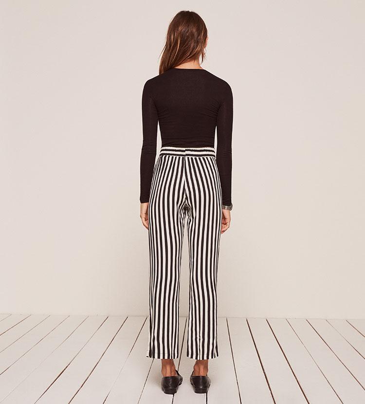 reformation striped pants