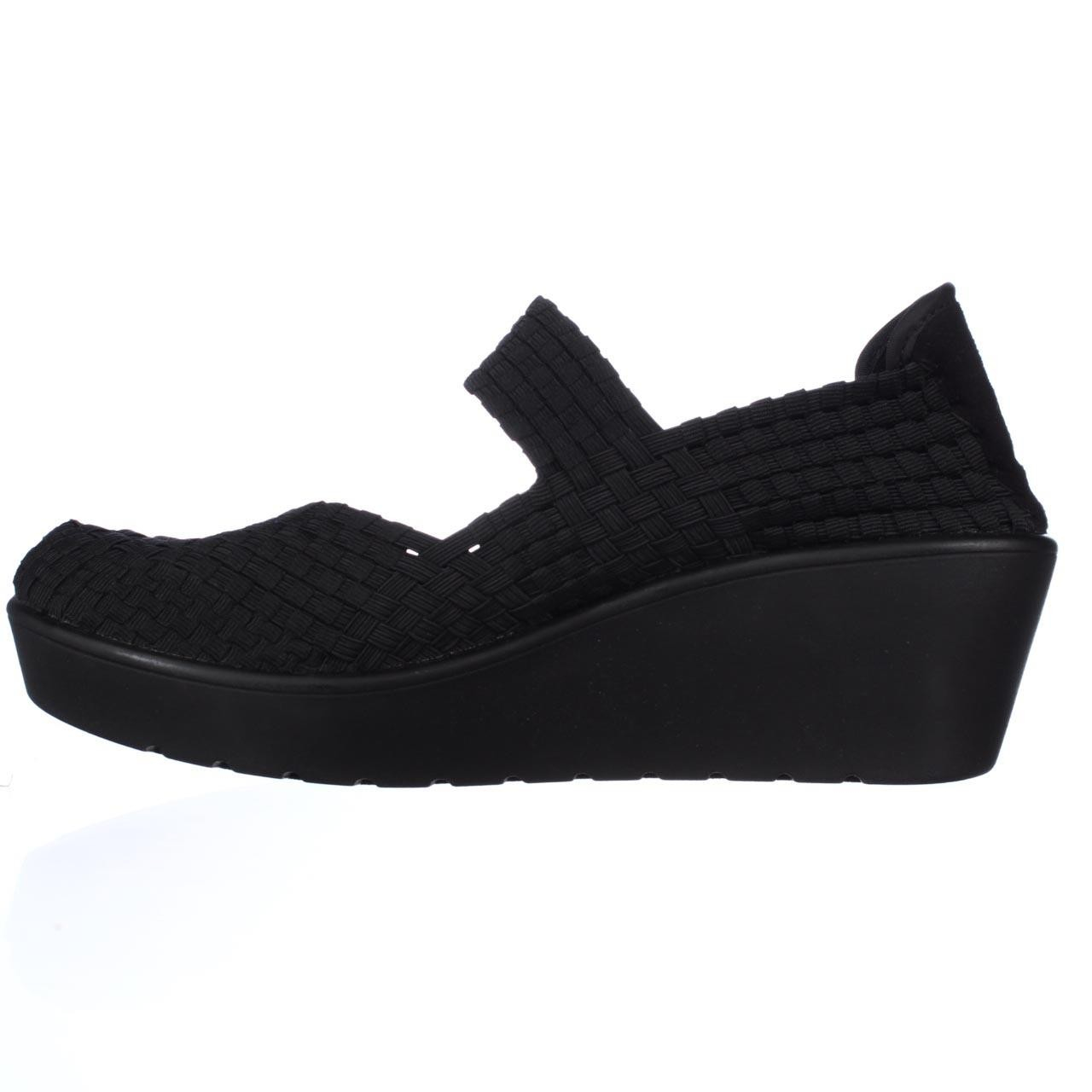 Lyst Steve Madden Steven Brice Woven Stretch Comfort Mary Janes In Black