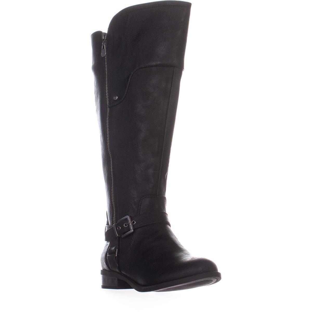 guess black knee high boots