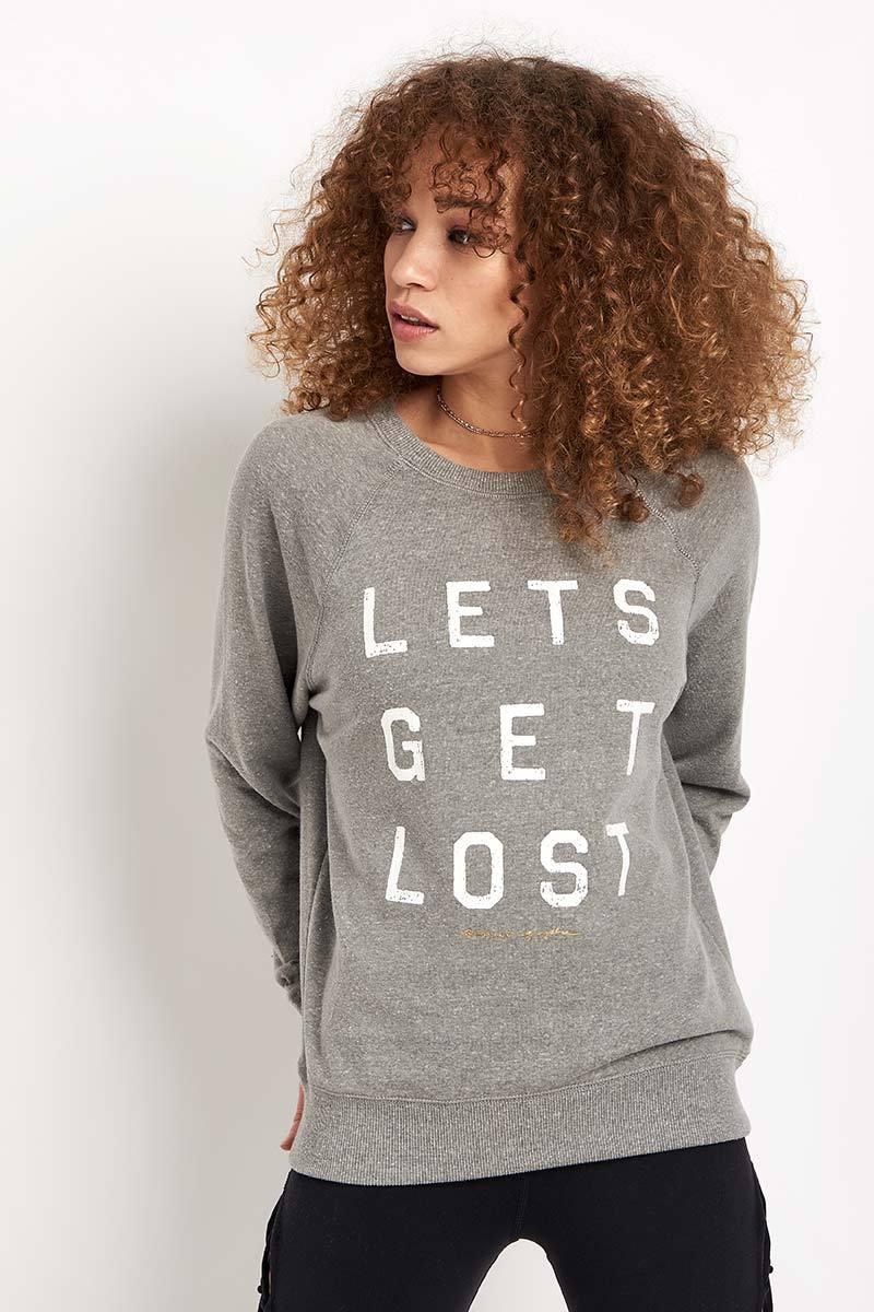 Lyst Spiritual Gangster Lets Get Lost Old School Pullover In Gray