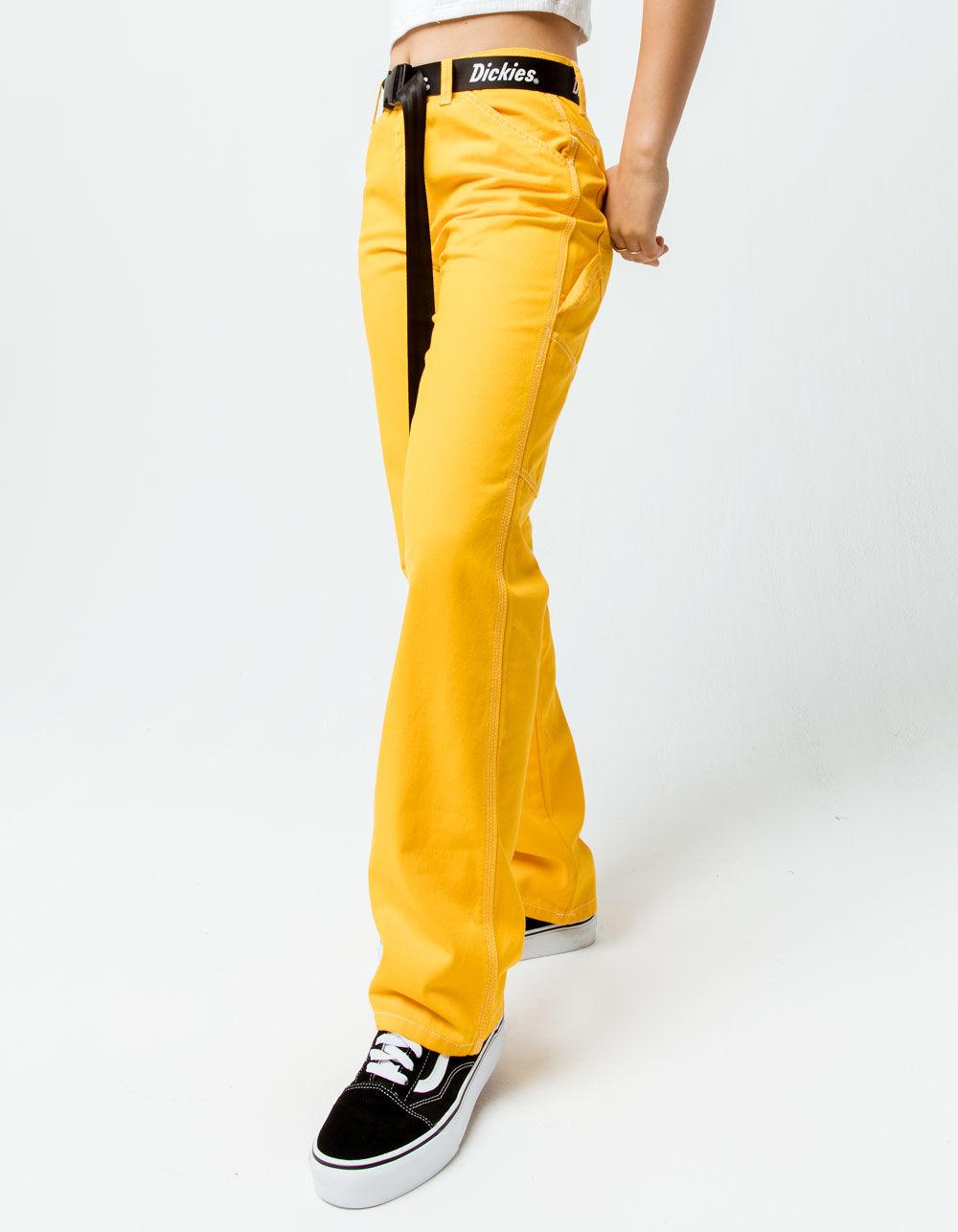 dickies carpenter yellow overalls