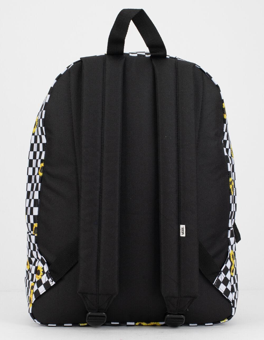 vans checkerboard sunflower backpack