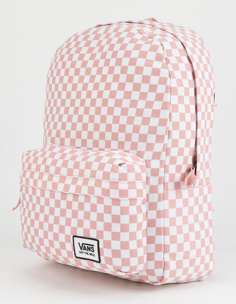 Pink And White Checkered Vans Backpack Patmo Technologies Limited