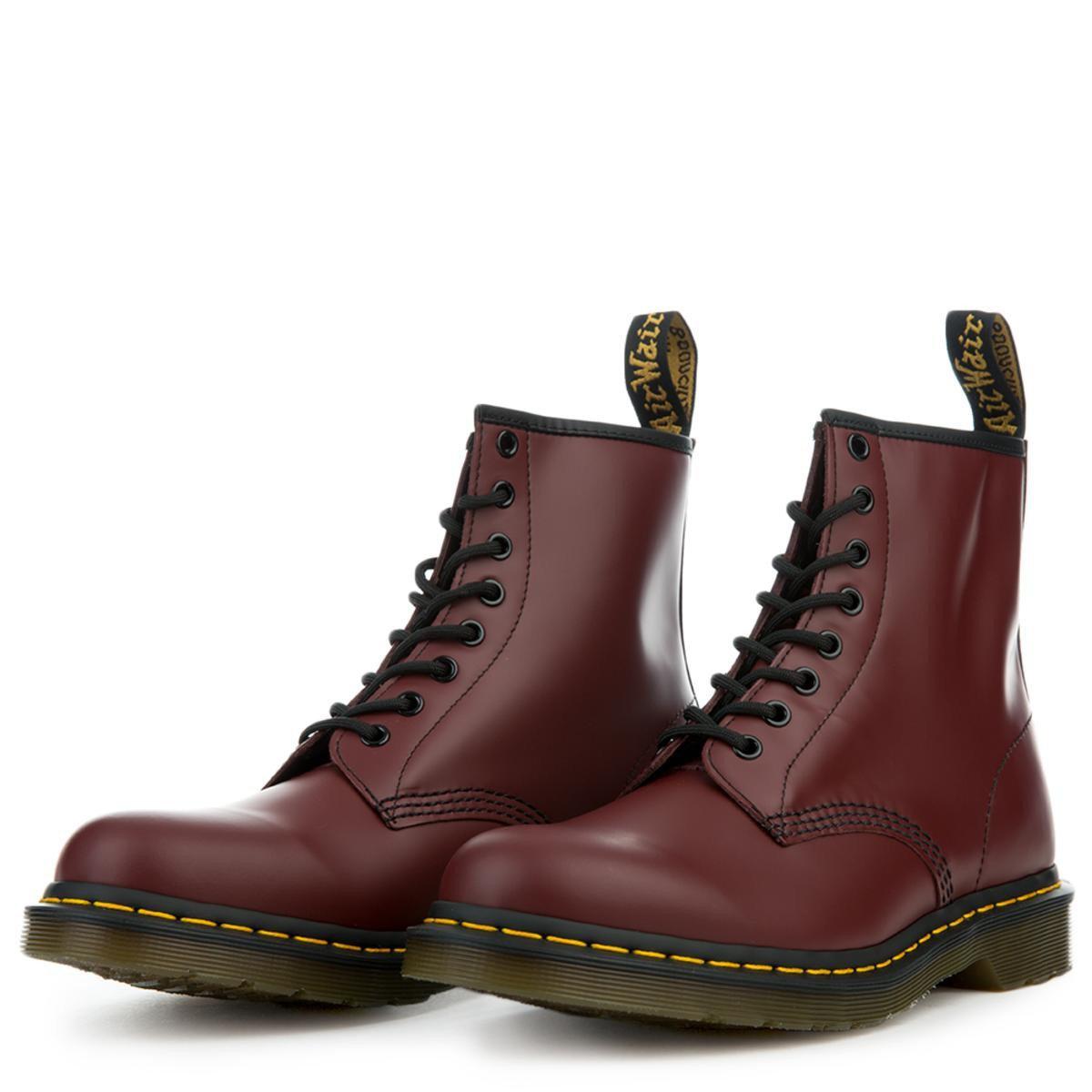 Dr. Martens 1460 Nappa Leather Cherry Red Boots for Men - Lyst