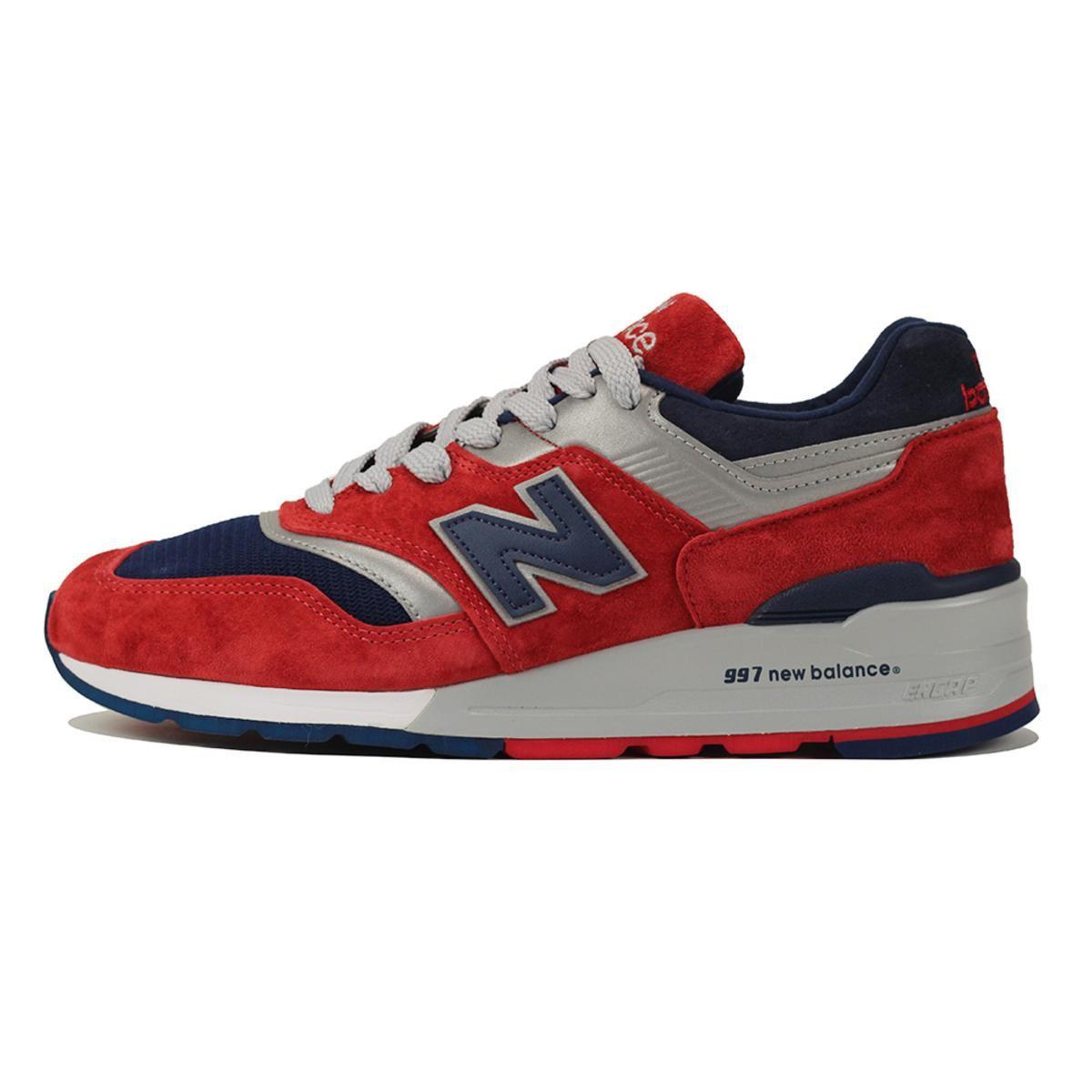 New Balance Suede M997 Red Navy for Men - Lyst