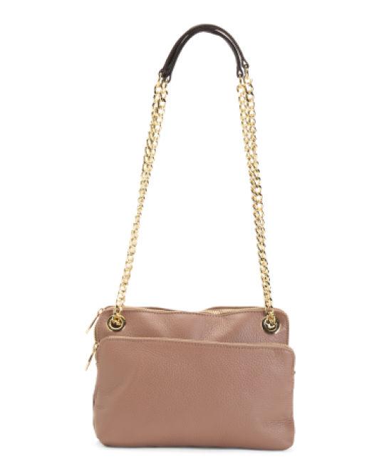 Tj Maxx Made In Italy Leather Tote - Lyst