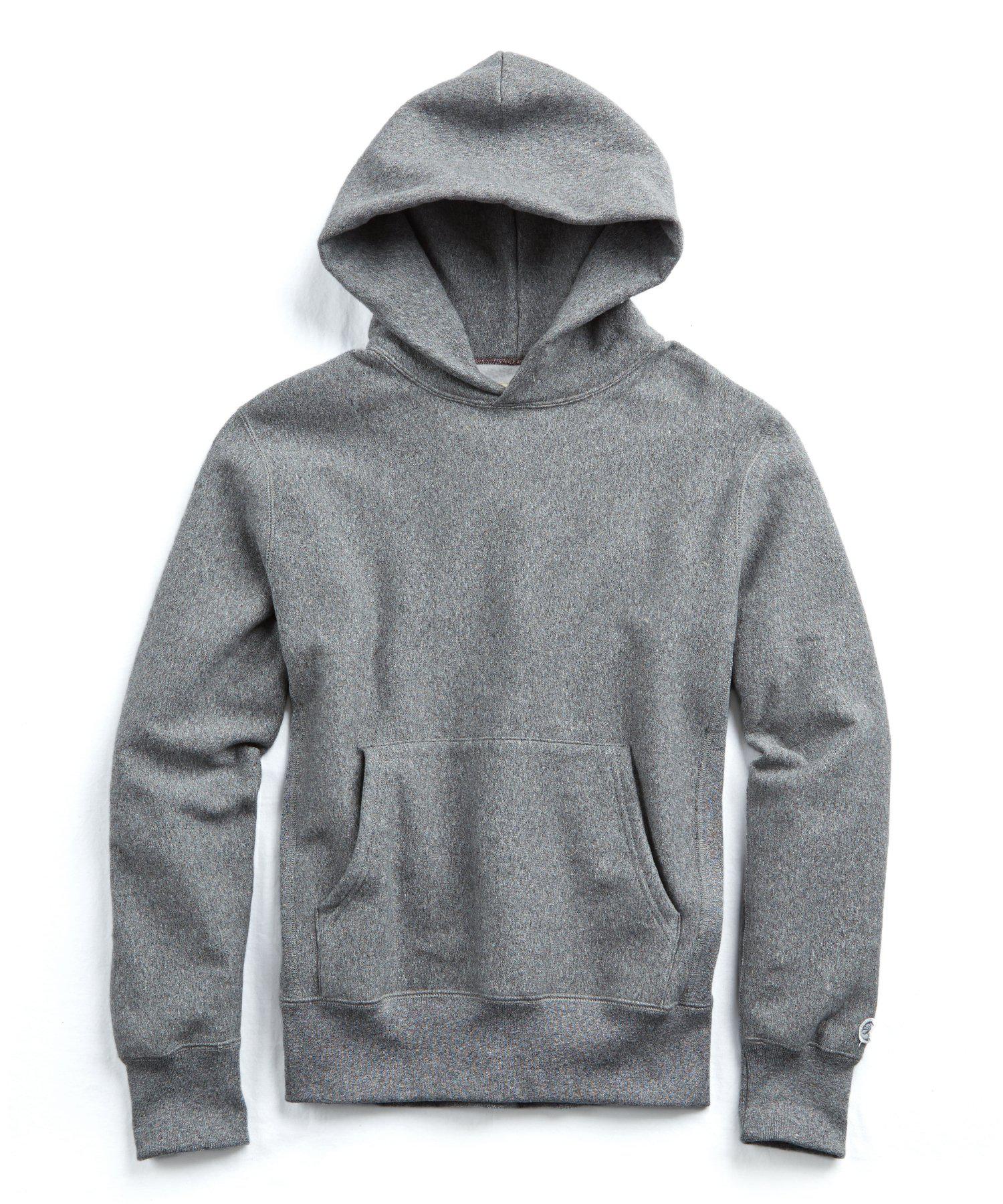 Lyst - Todd Snyder Popover Hoodie Sweatshirt In Salt And Pepper in Gray ...