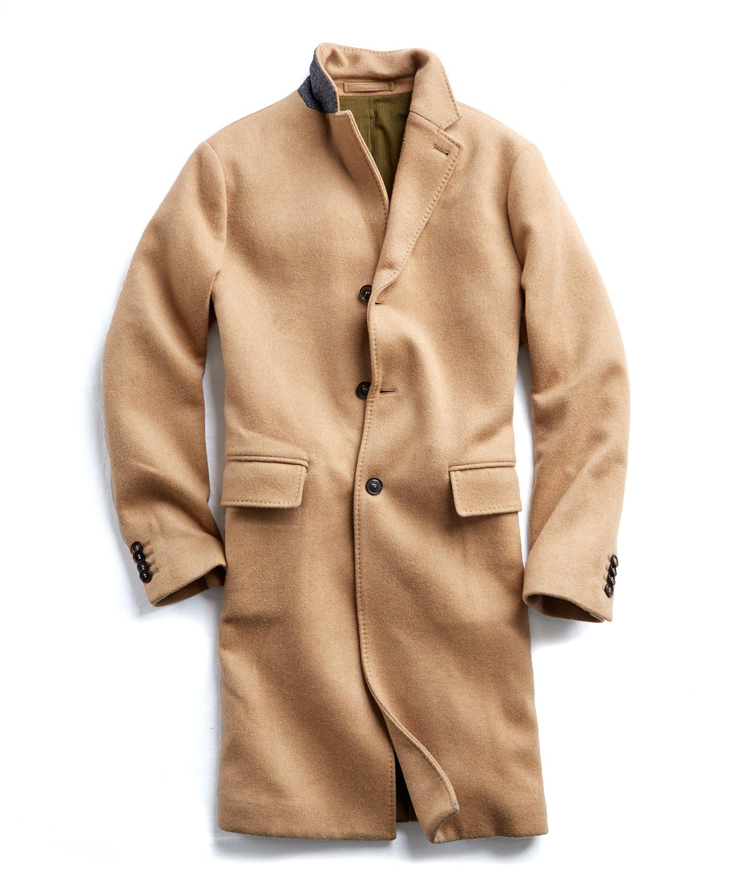 Todd Snyder Italian Wool Cashmere Camel Topcoat in Natural for Men - Lyst