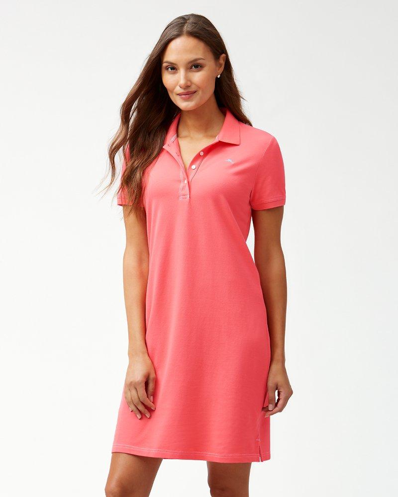 Tommy Bahama Cotton Paradise Classic Polo Dress in Pink - Lyst