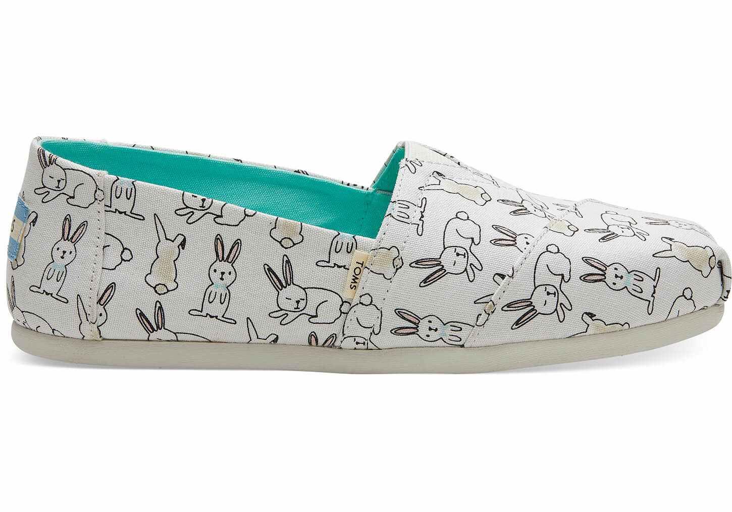 TOMS White Bunny Canvas Women's Classics in White - Lyst