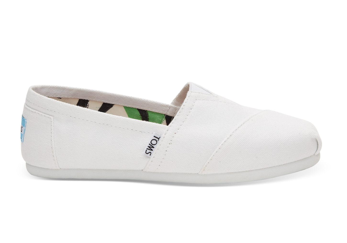 Toms Optic White Canvas Women's Classics in White | Lyst