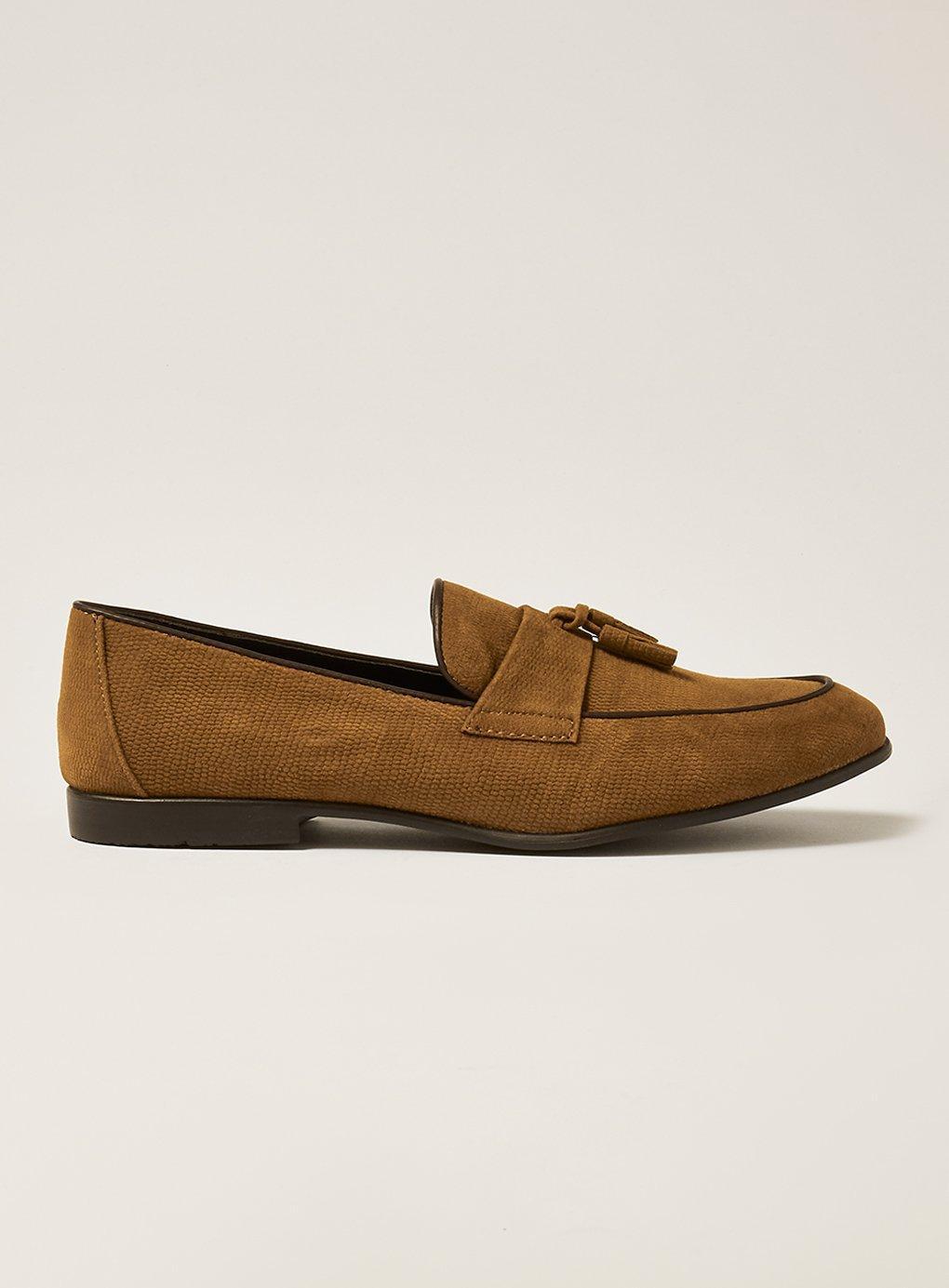 topman tan real suede marshall boat shoes