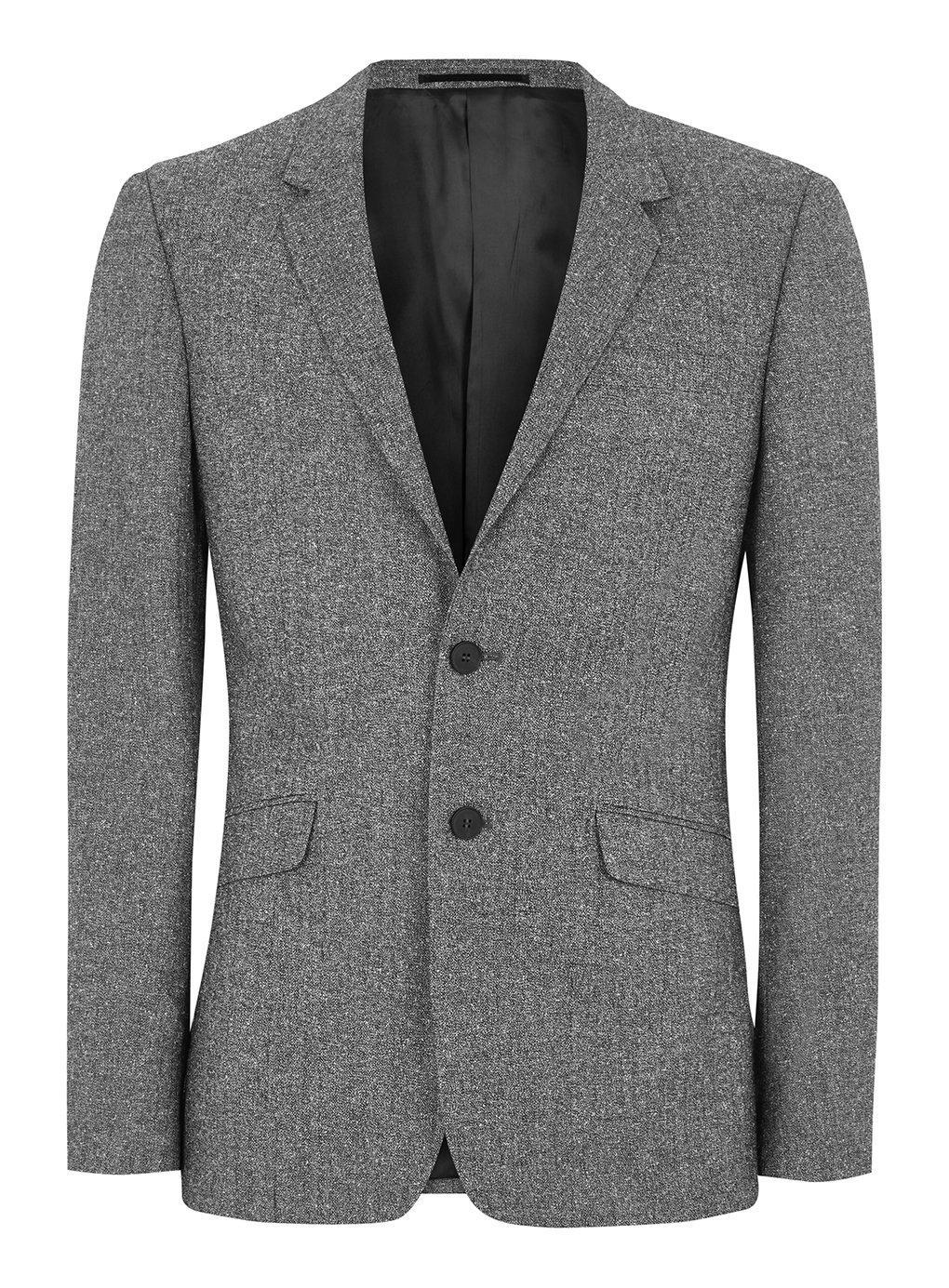 Lyst - Topman Gray Salt And Pepper Ultra Skinny Fit Suit Jacket in Gray ...