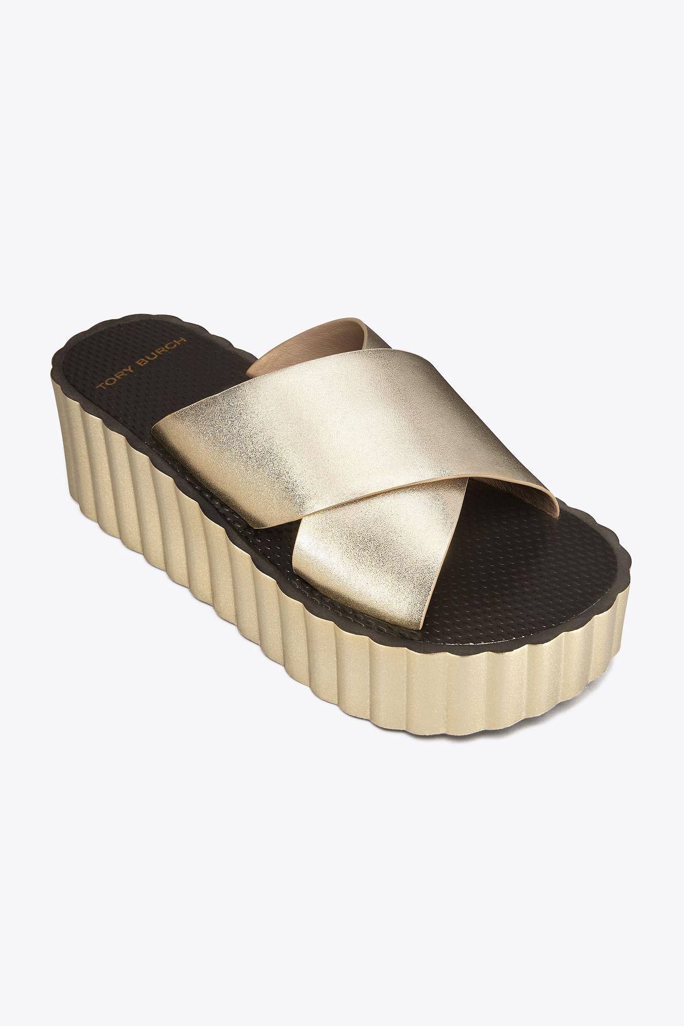 tory burch scallop wedge