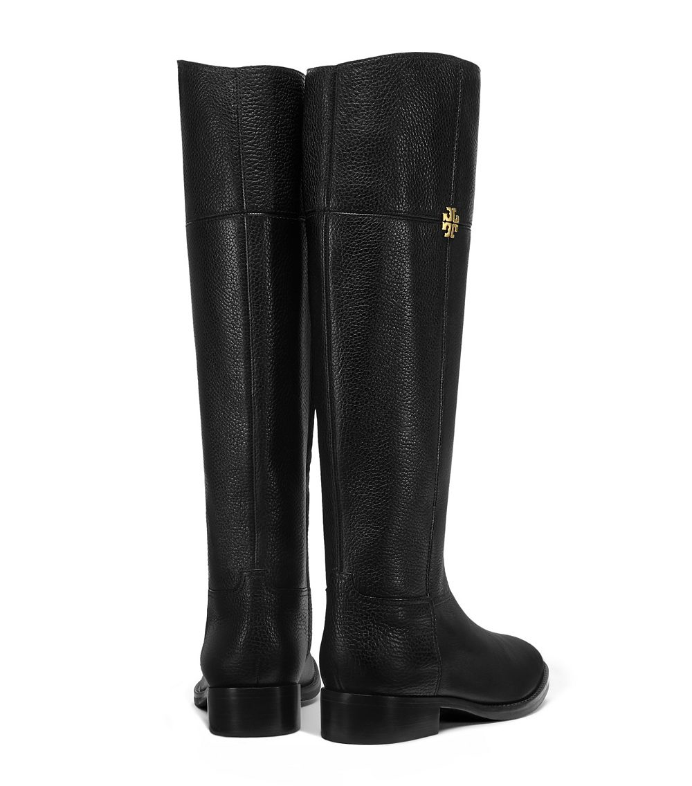 Tory burch Jolie Leather Riding Boot in Black Lyst