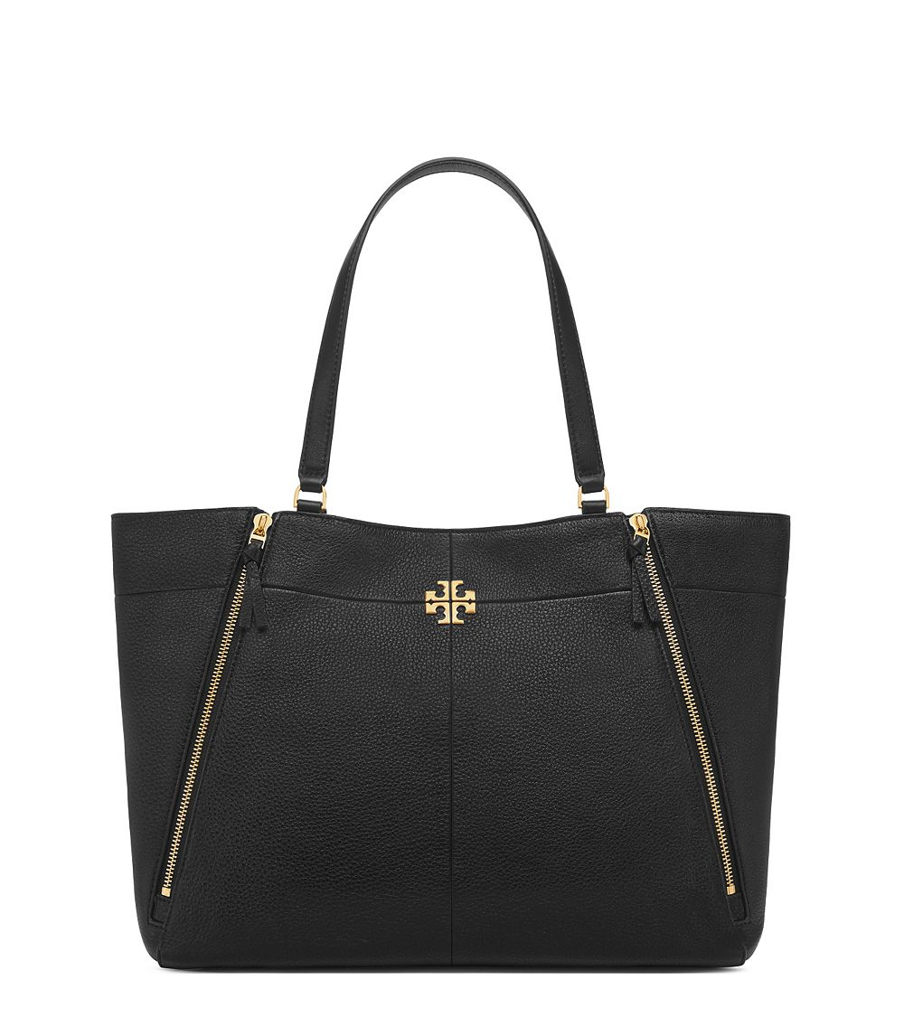Tory Burch Ivy Tote Black Lyst Tory Burch Ivy Tote Black Lyst