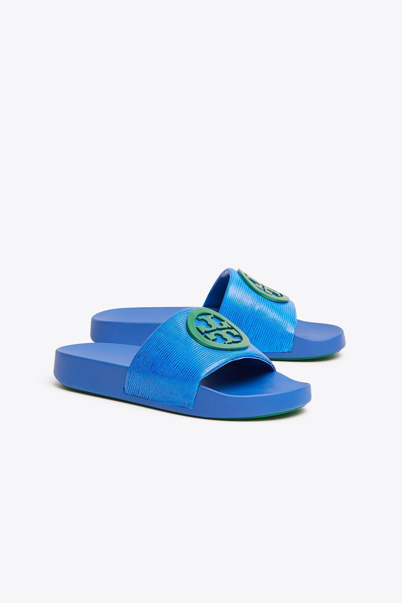 Lyst - Tory Burch Lina Slide | 423 | Flat Sandals in Blue