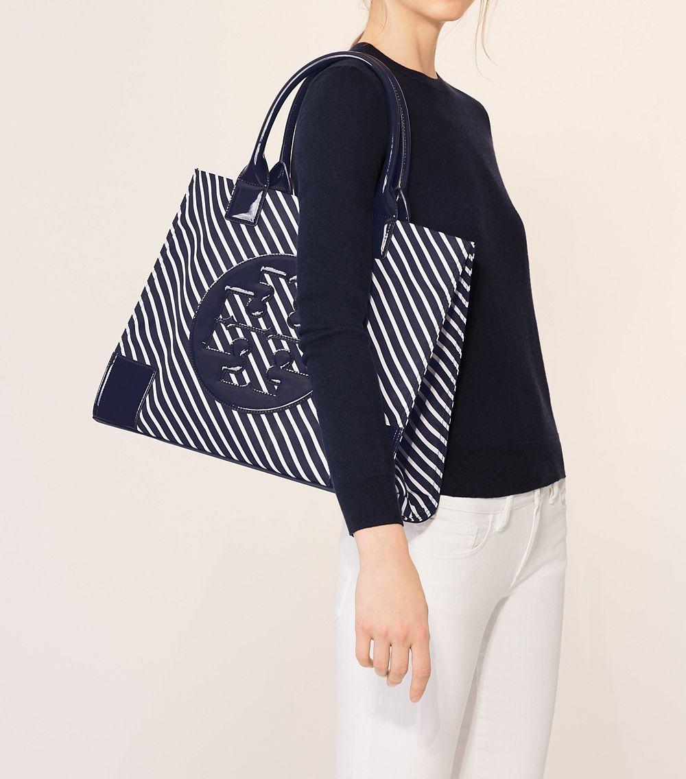 Tory burch outlet ella stripe tote