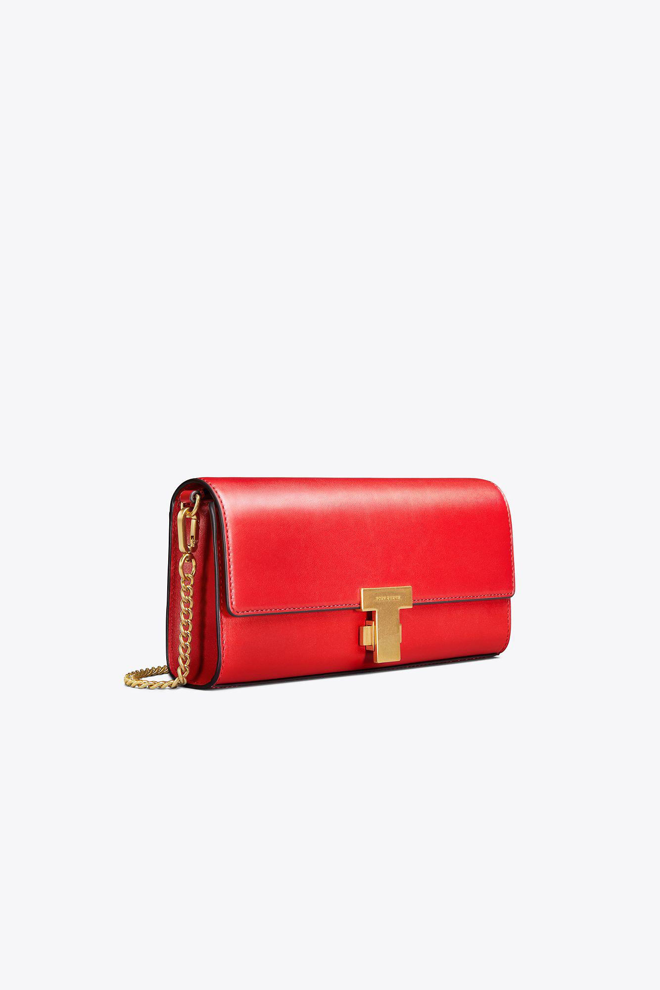 tory burch clutch red