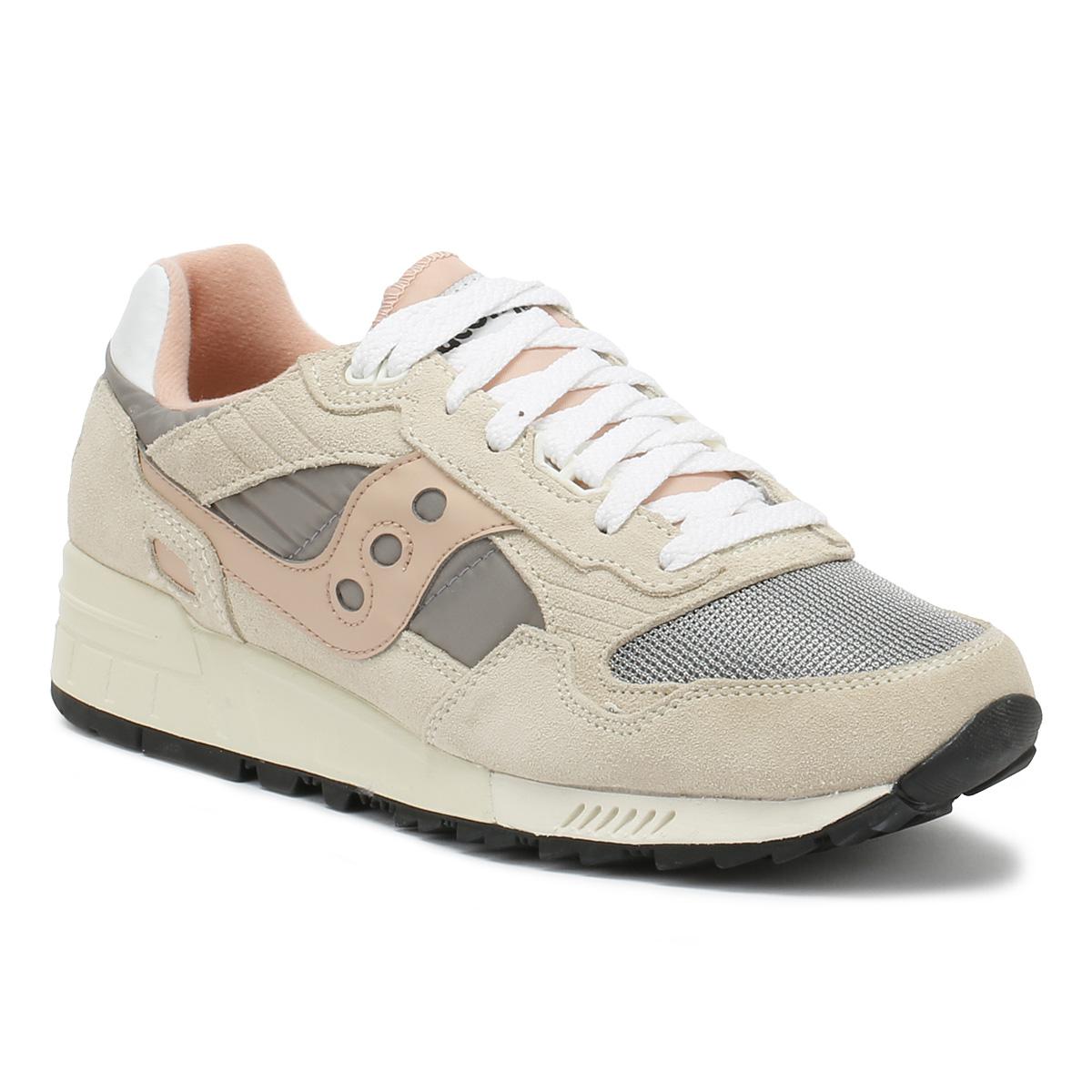 Saucony Womens Off White / Grey / Pink 