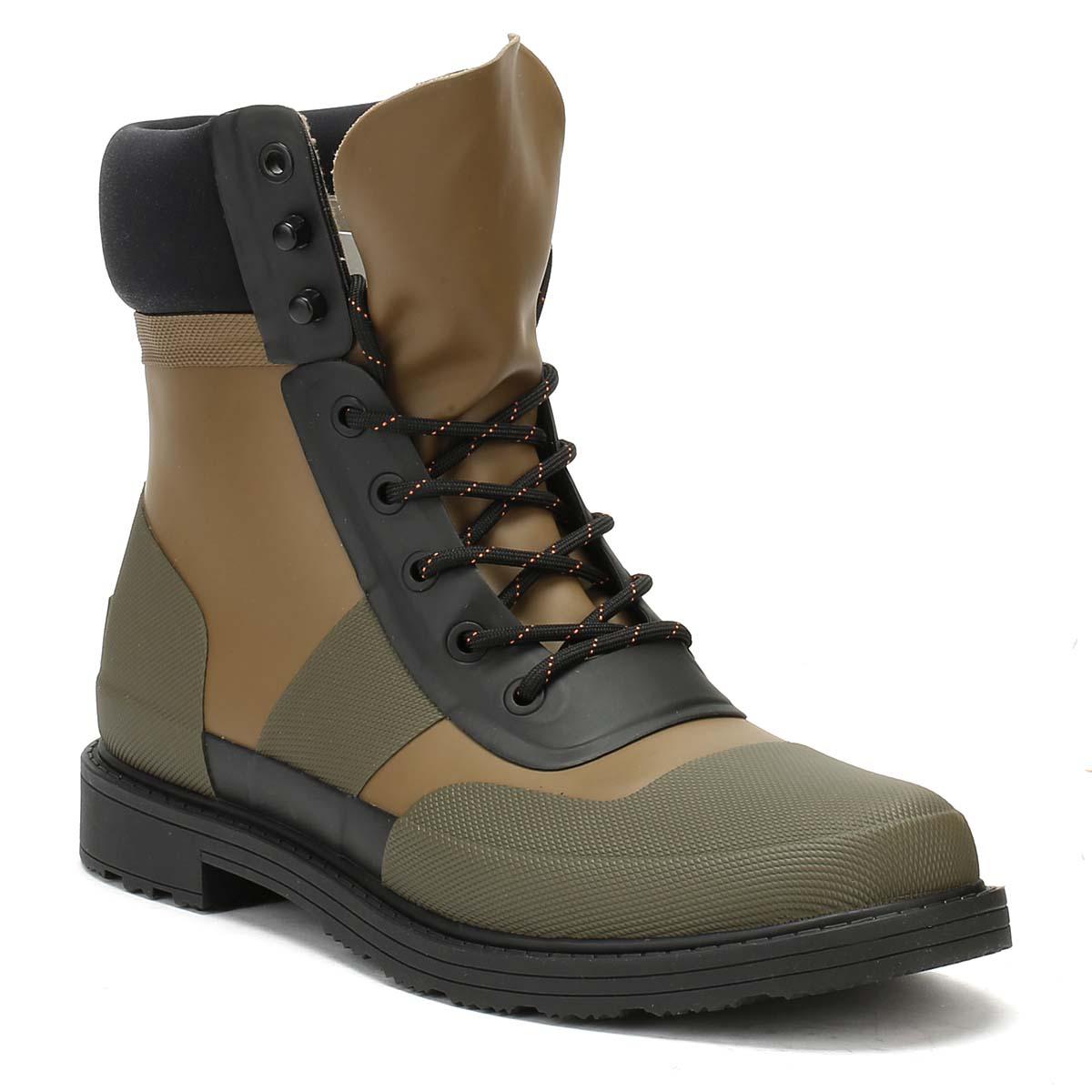 hunter leather commando boots