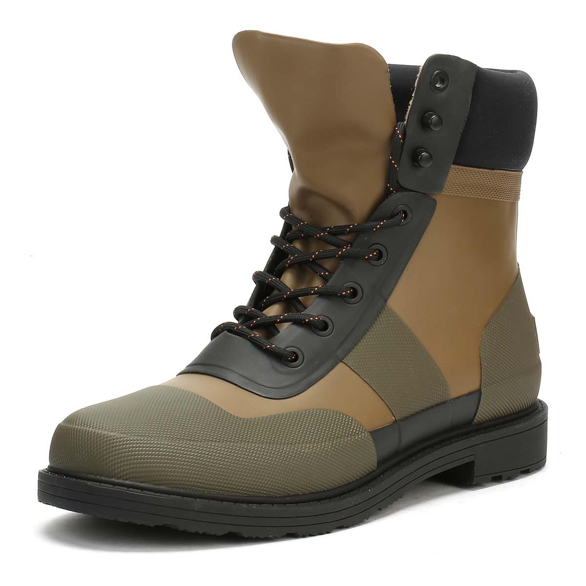 hunter leather commando boots