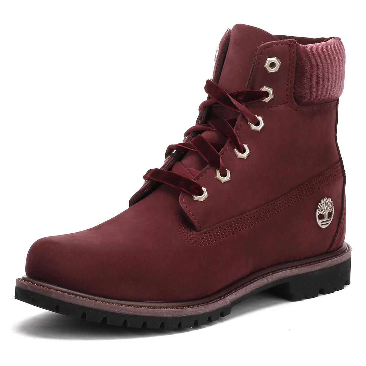 red timberland 6 inch boots