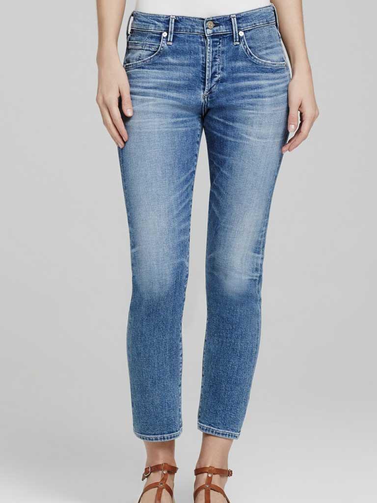 Citizens Of Humanity Pacific Elsa Crop Jeans In Blue Lyst