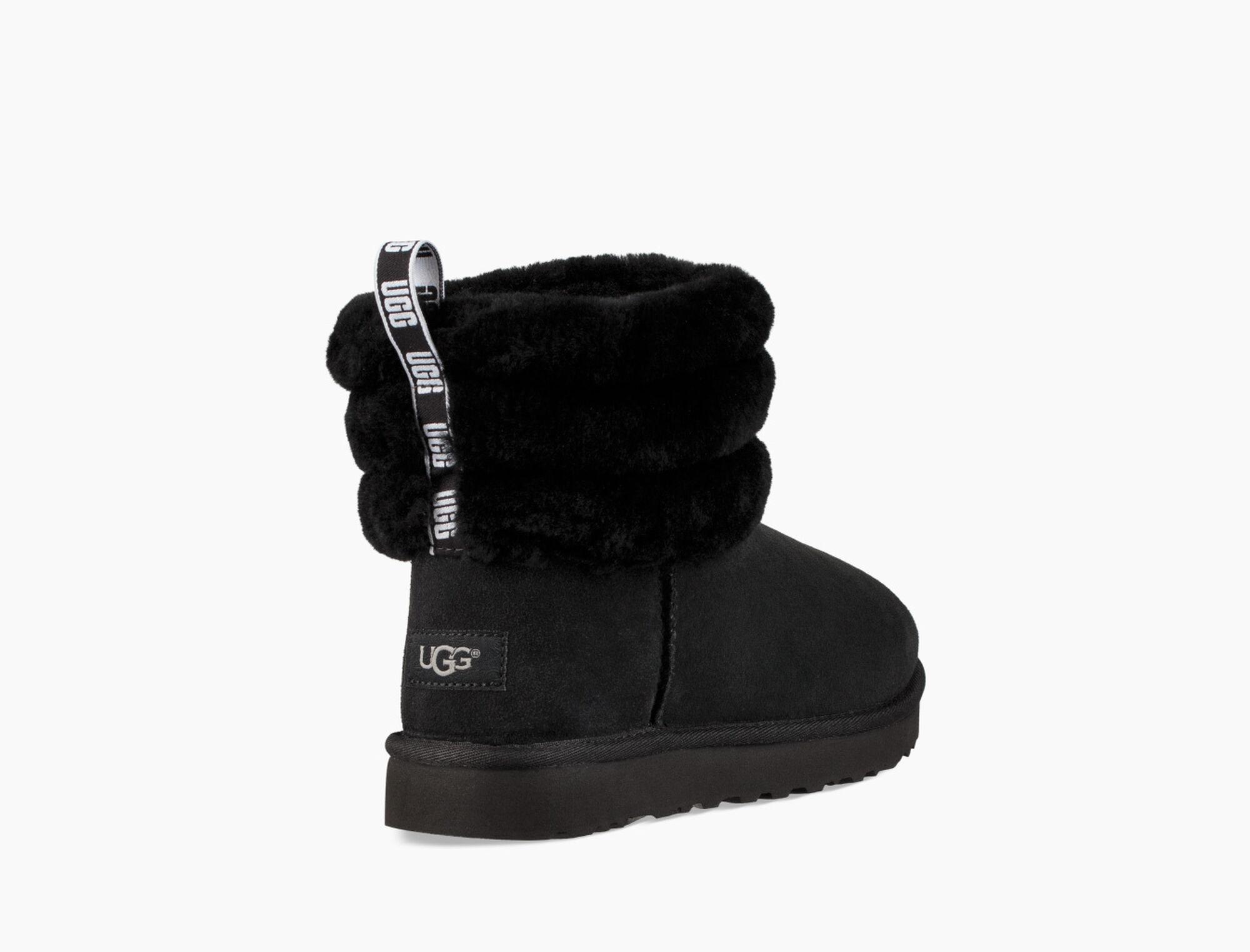 womens classic mini fluff quilted boot