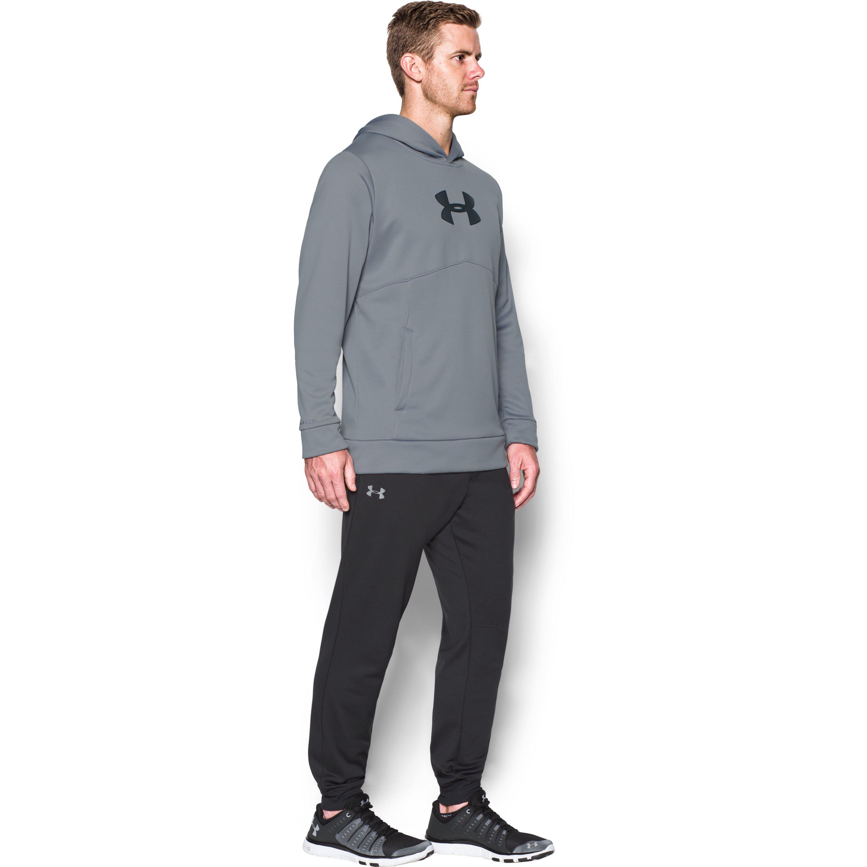 under armour men's armour fleece stacked hoodie