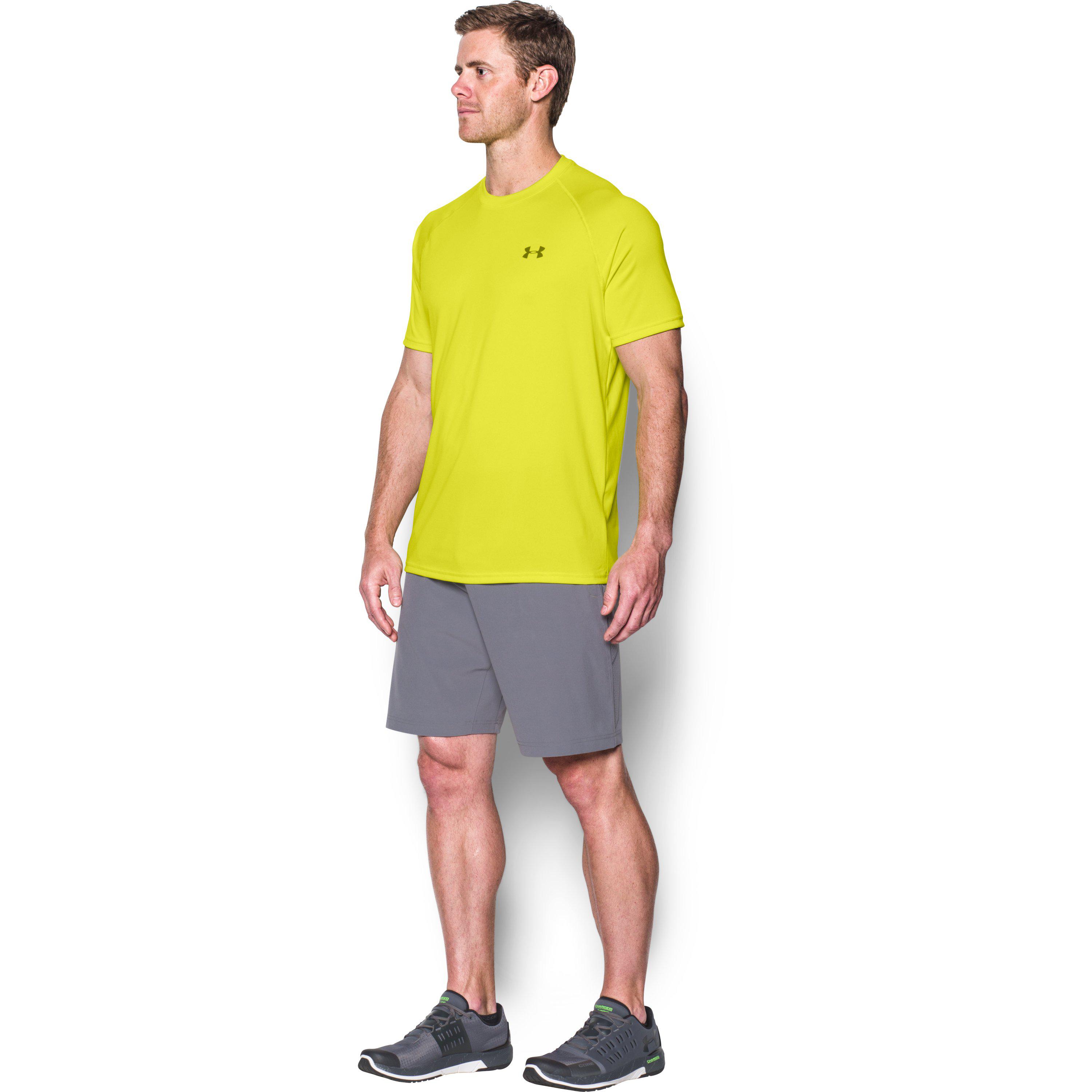 under armour t shirts yellow men