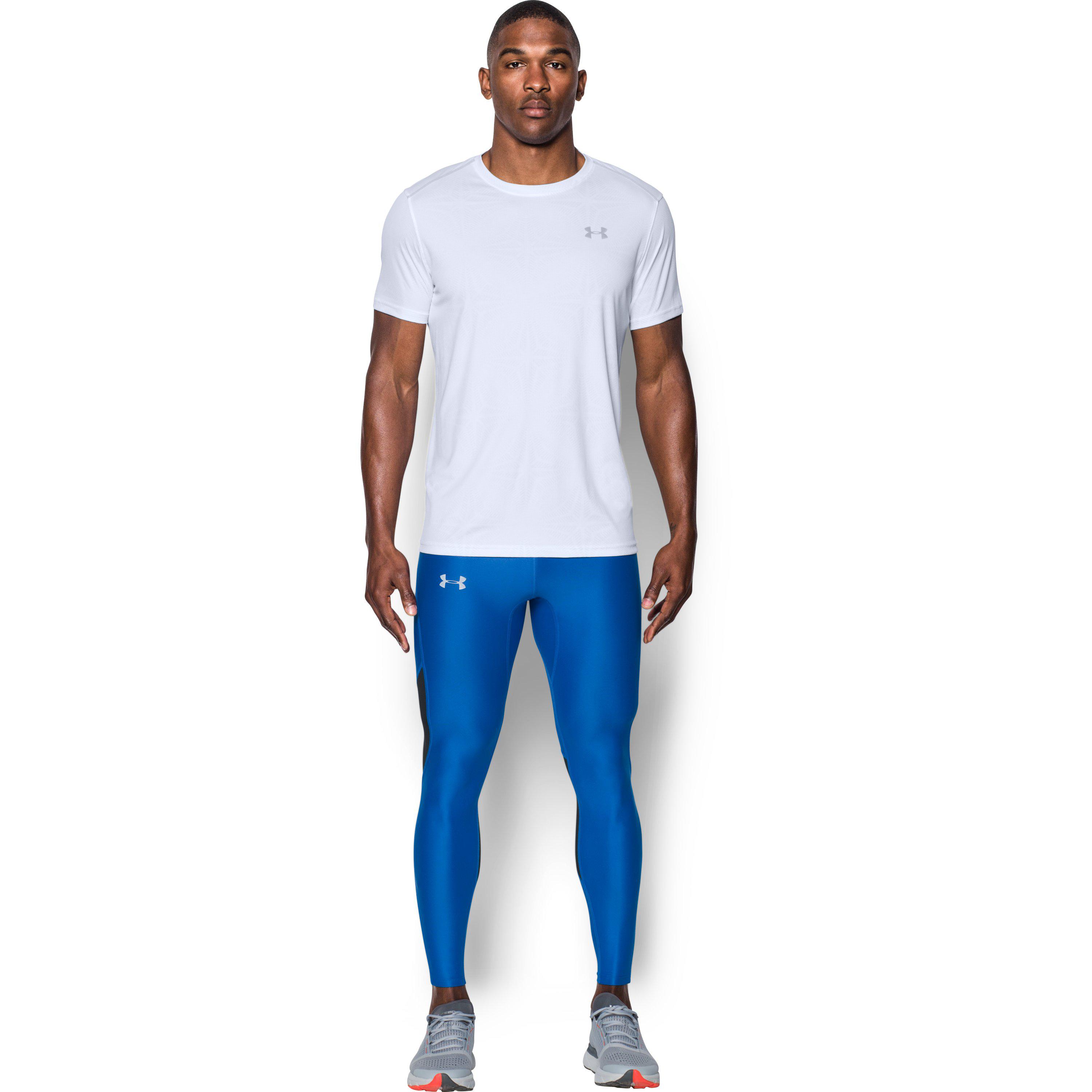 Lyst - Under Armour Men's Ua Coolswitch Run Tights in Blue for Men