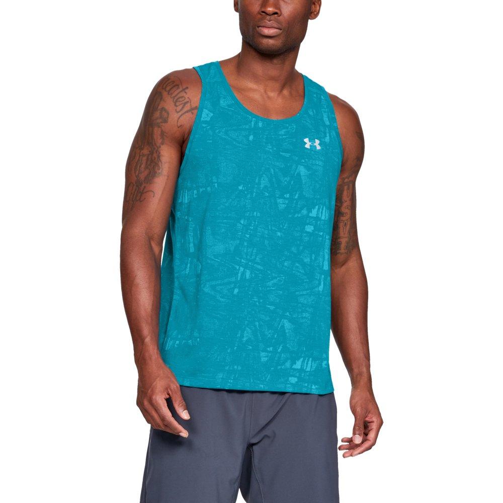 Lyst - Under Armour Microthread Streaker Singlet in Blue for Men - Save 19%
