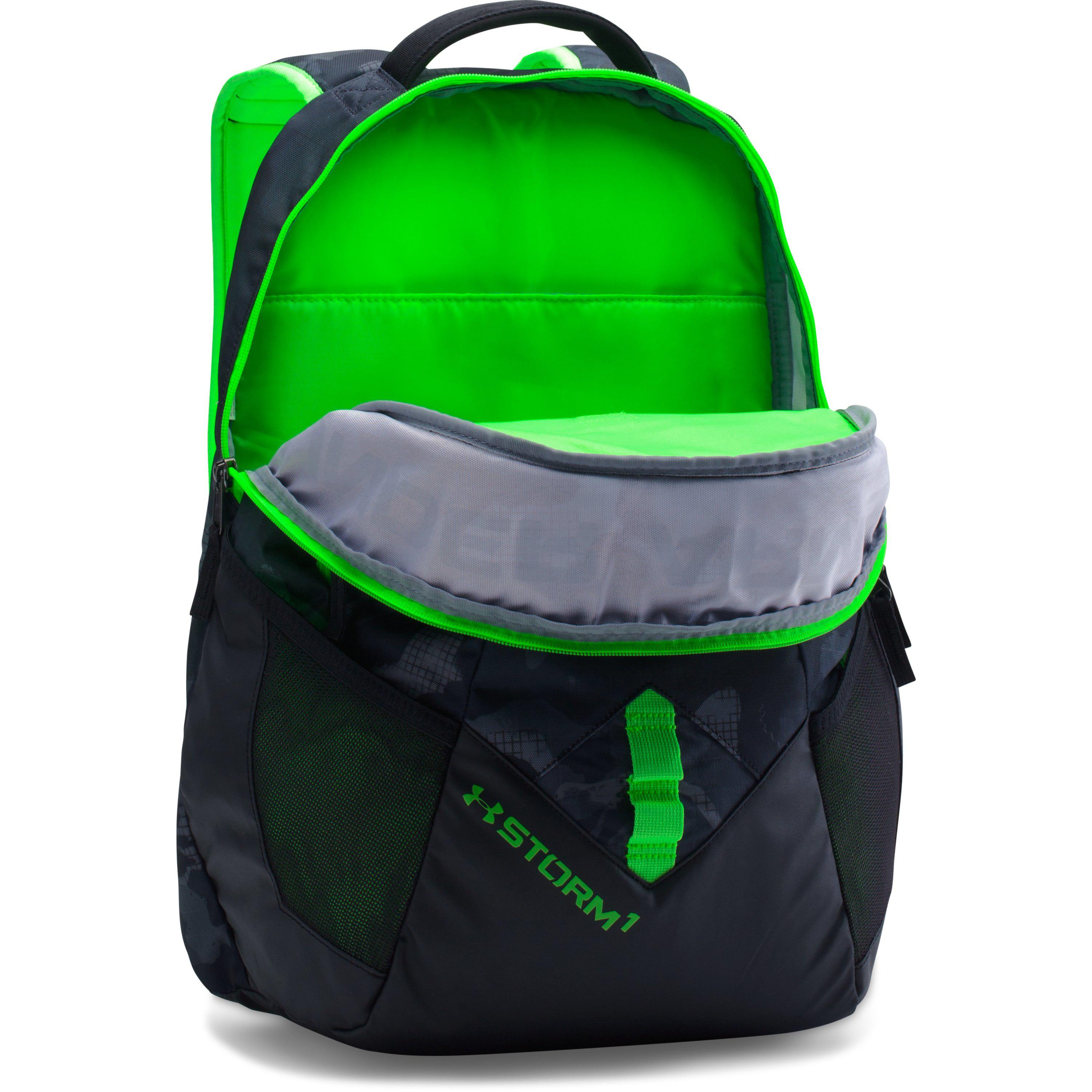Lyst - Under Armour Ua Storm Big Logo Iv Backpack in Green for Men
