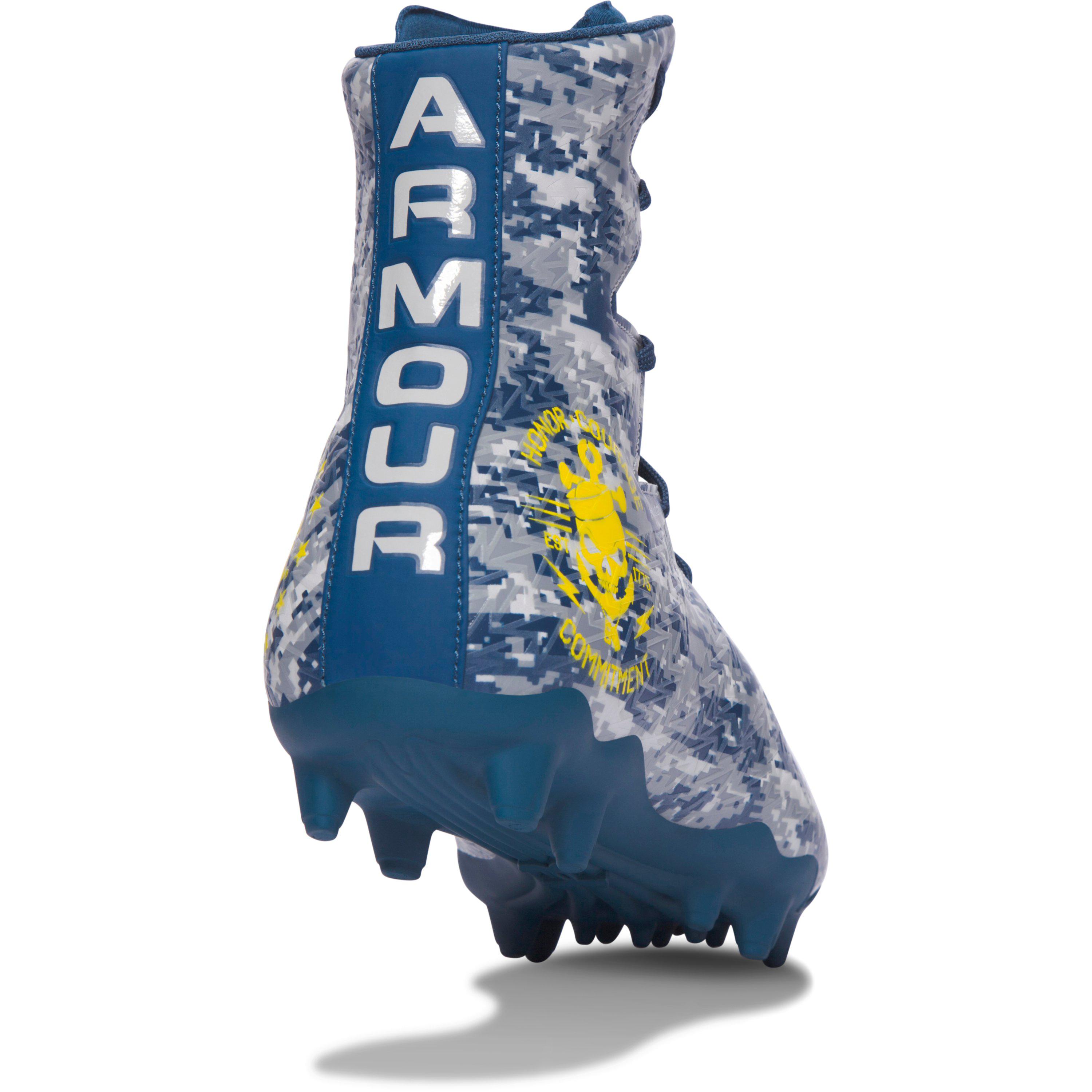 under armour blue suede cleats