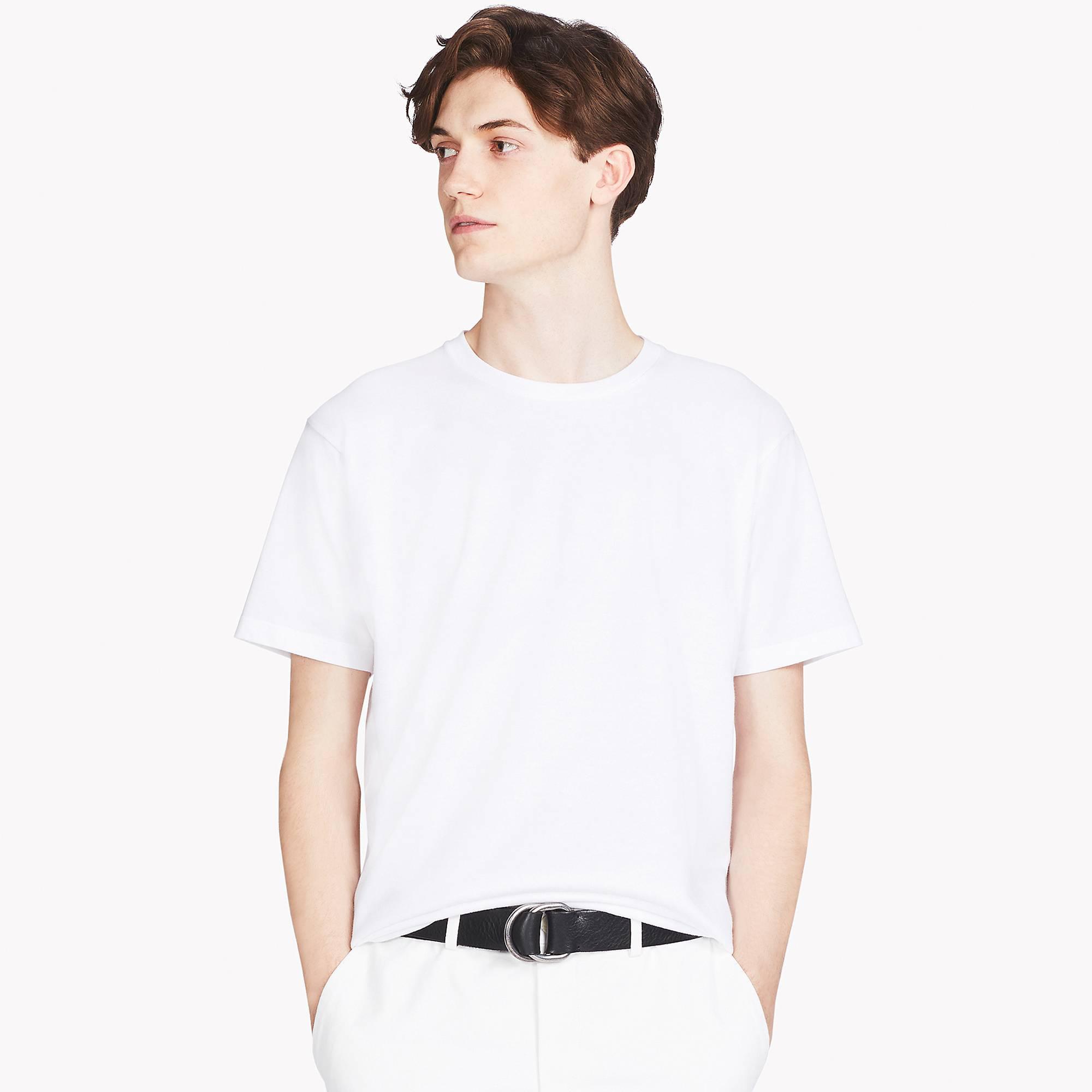 Uniqlo казахстан. Белая футболка Uniqlo мужская. Uniqlo Dry Crew футболка. Uniqlo Dry Crew Neck short Sleeve. Uniqlo u White t-Shirt.